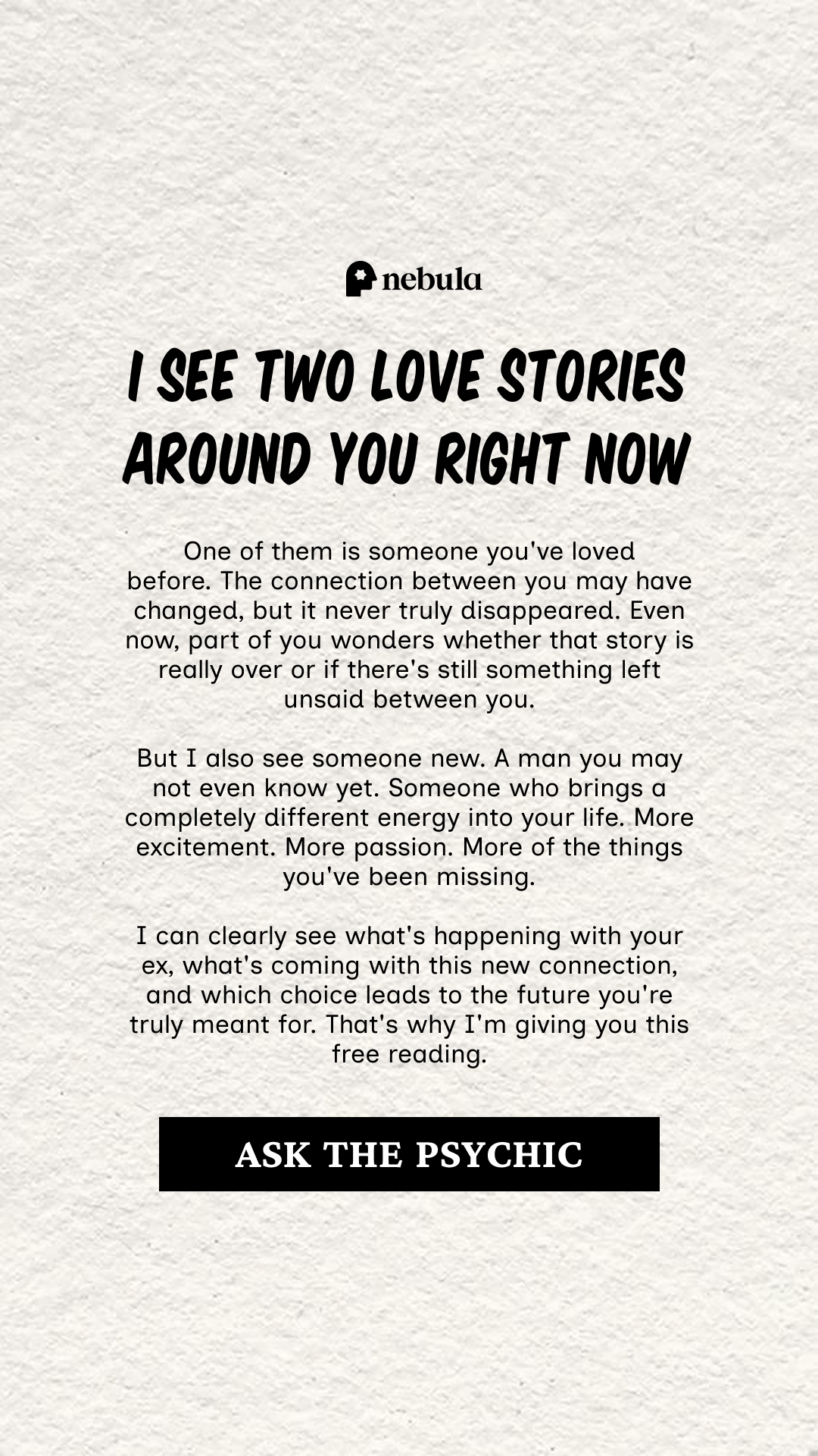 Your Relationship Advisor Facebook ad