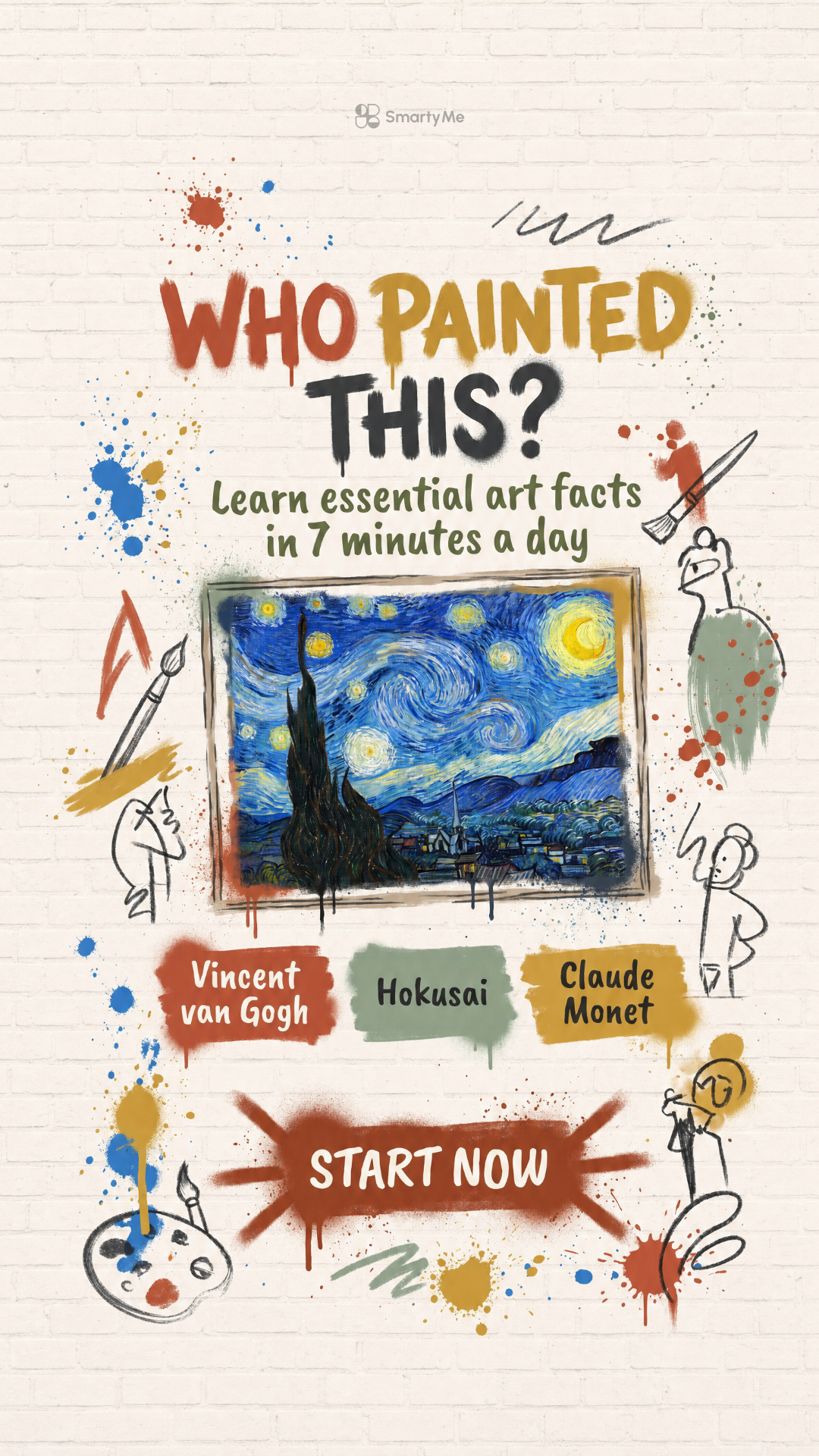 SmartyMe: Art Across Time Facebook ad: Unlock the Language of Art.