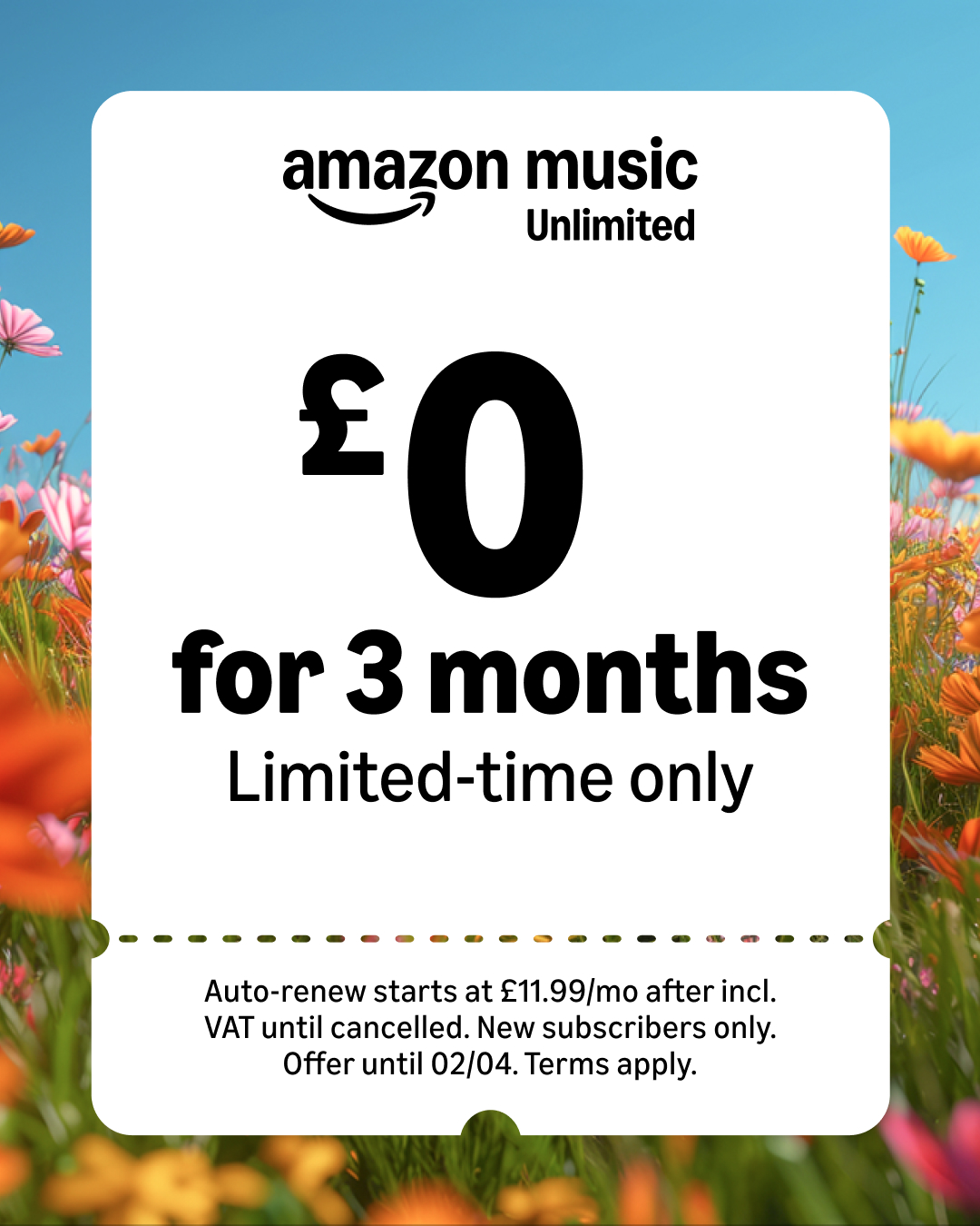 Amazon Music Facebook ad