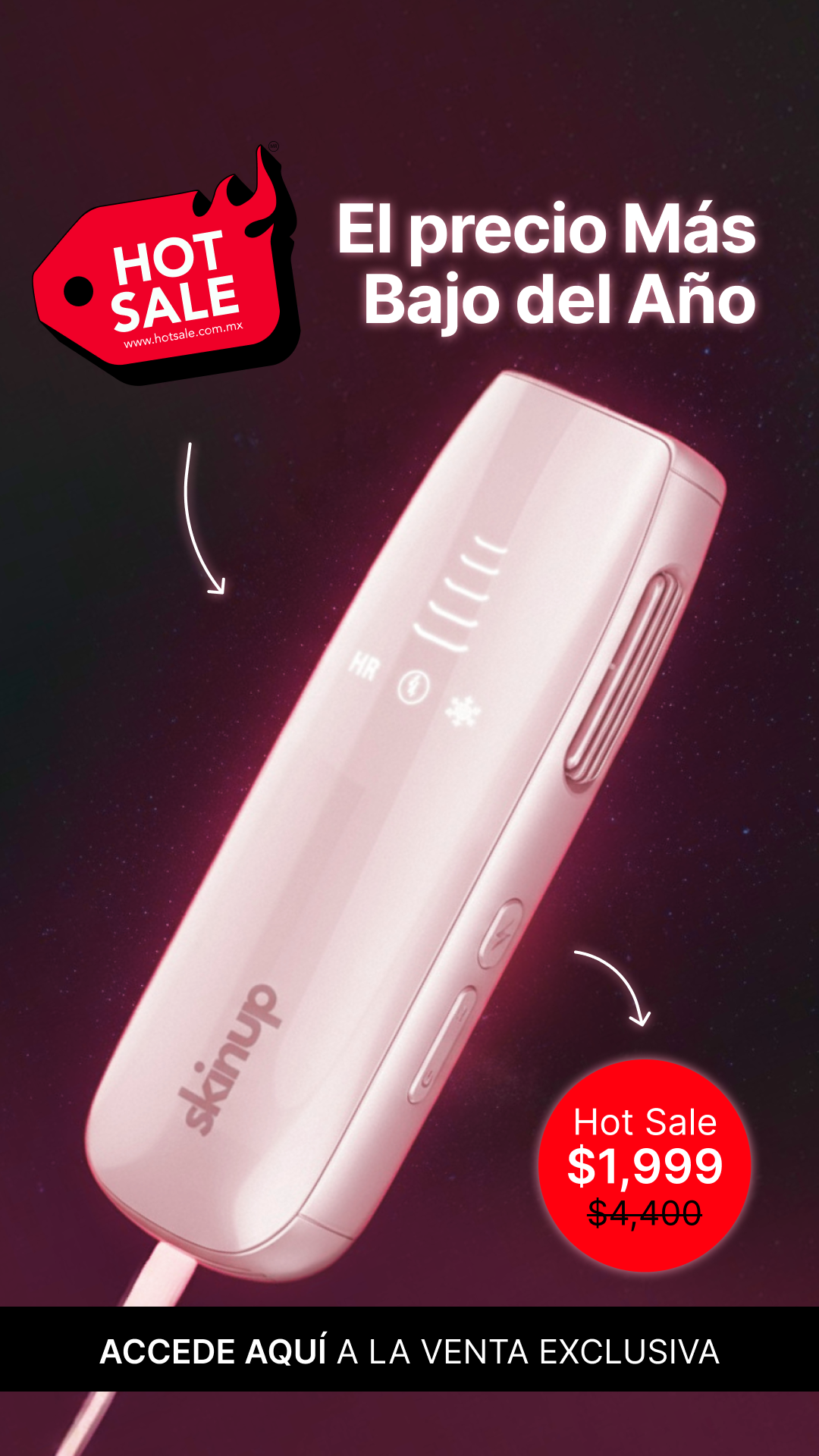 SkinUp Mexico Facebook ad from May 24, 2026