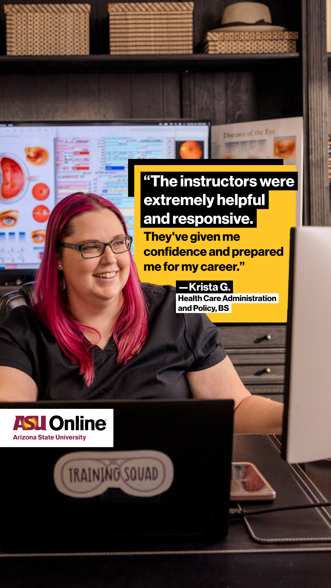 ASU Online Facebook ad