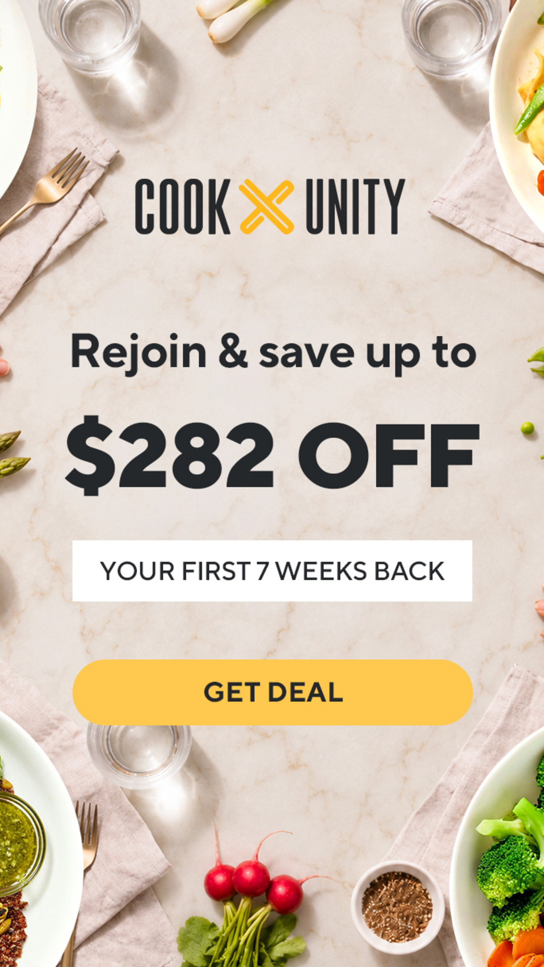 CookUnity Facebook ad