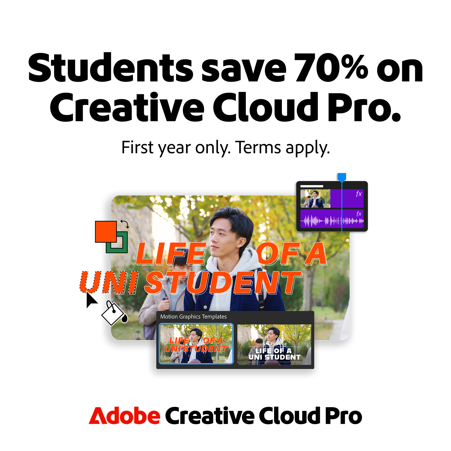 Adobe Creative Cloud Facebook ad