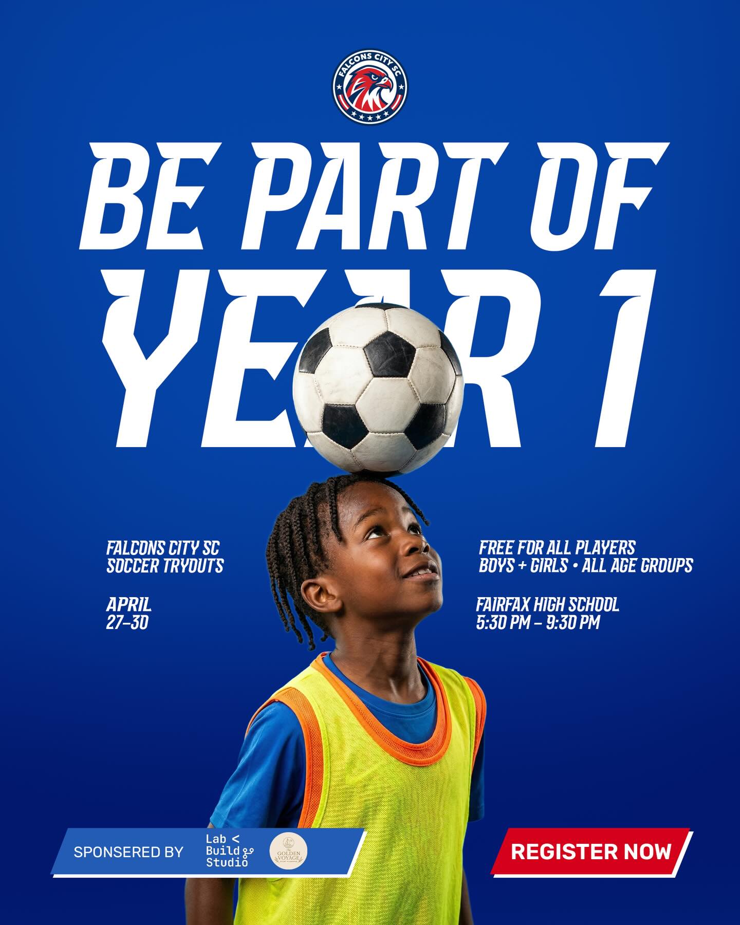 Falcons City SC Soccer Academy Facebook ad: Every young player dreams of becoming better…