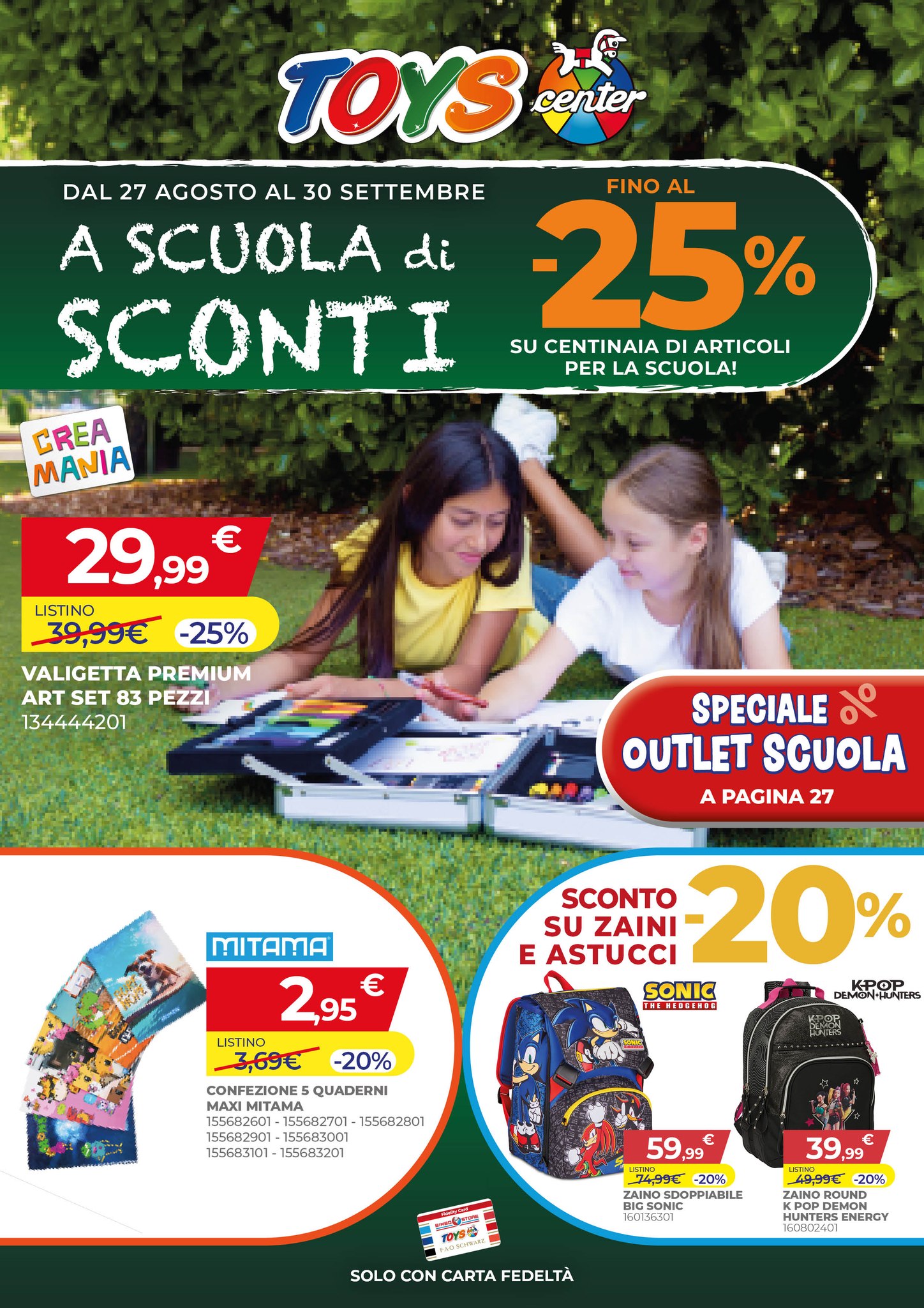 Bimbo Store / Toys Center - Care Facebook ad: Pronti a tornare sui banchi con la carica…