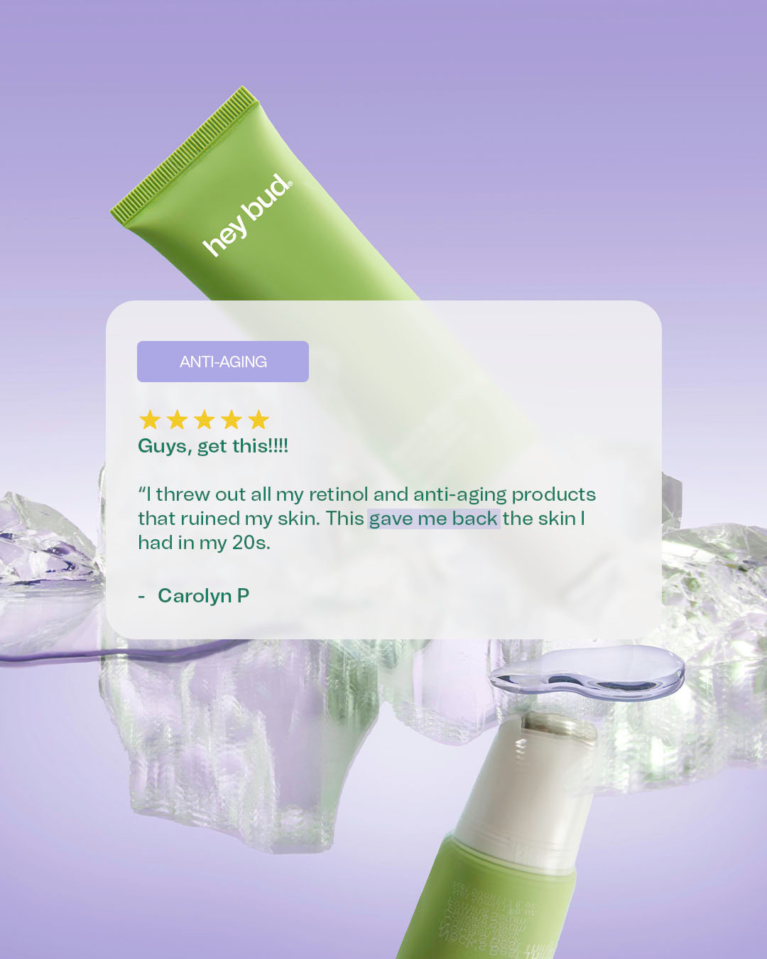Hey Bud Skincare Facebook ad