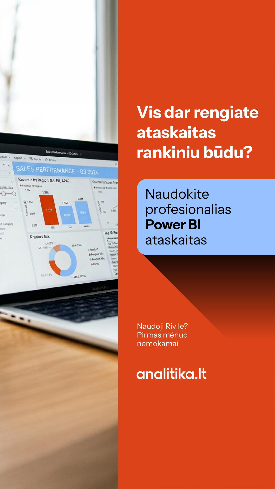Analitika.lt Facebook ad from Aug 6, 2026
