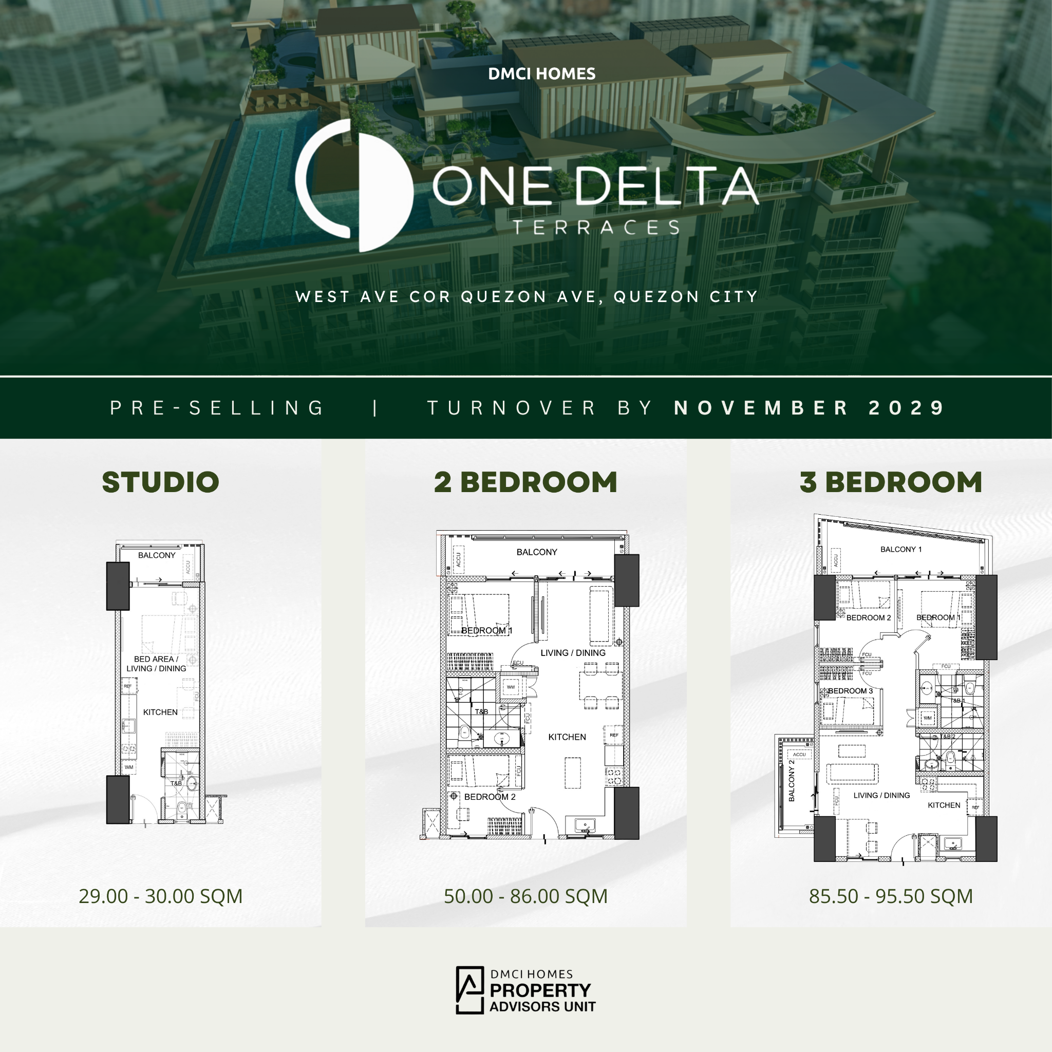 One Delta Terraces Property Advisors Unit. Facebook ad: Win Back Hours of Your Life.