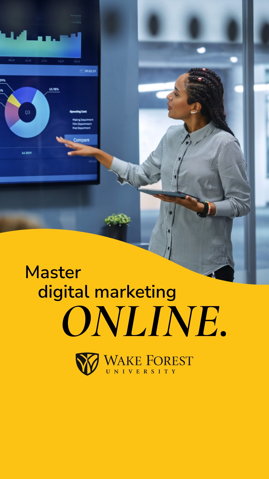 Wake Forest University School of Professional Studies Facebook ad from Mar 2, 2026