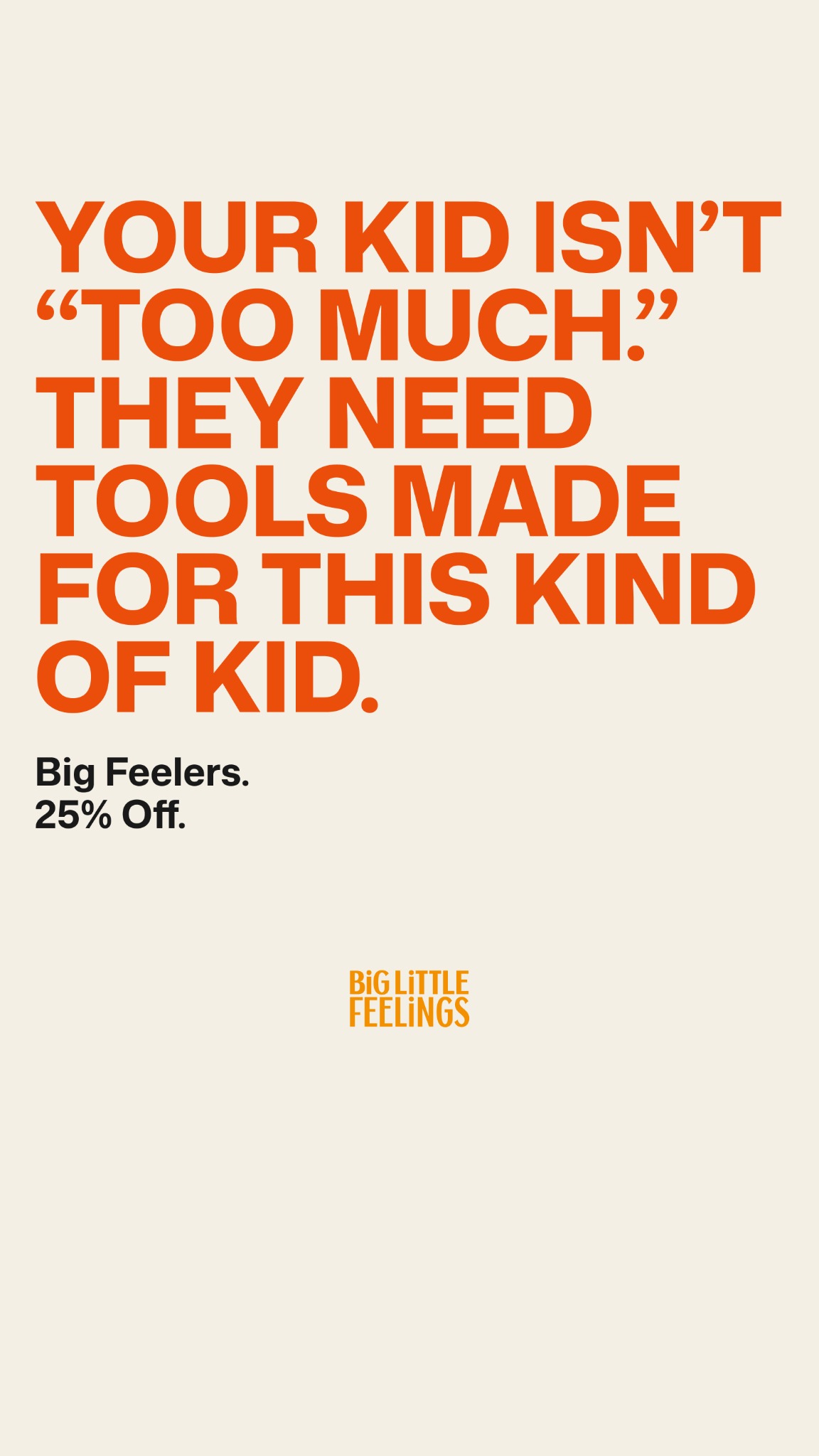 Big Little Feelings Facebook ad