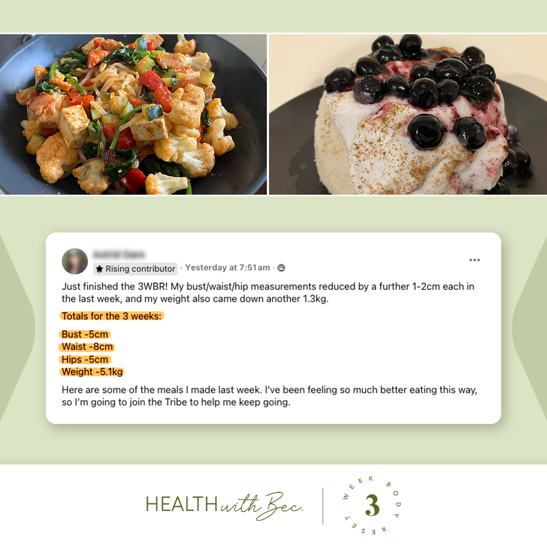 Health With Bec Facebook ad