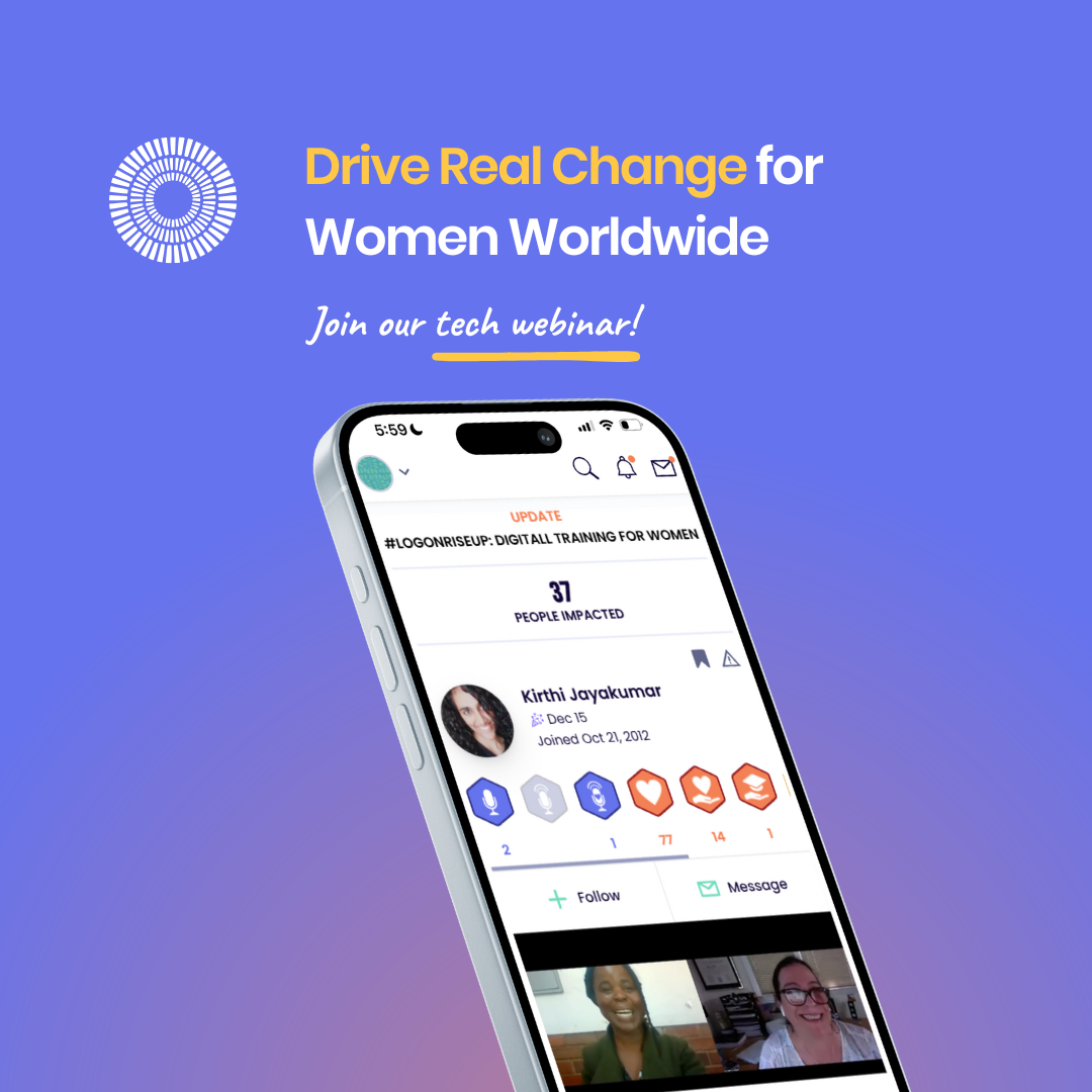 World Pulse Facebook ad: Drive Real Change for Women Worldwide
