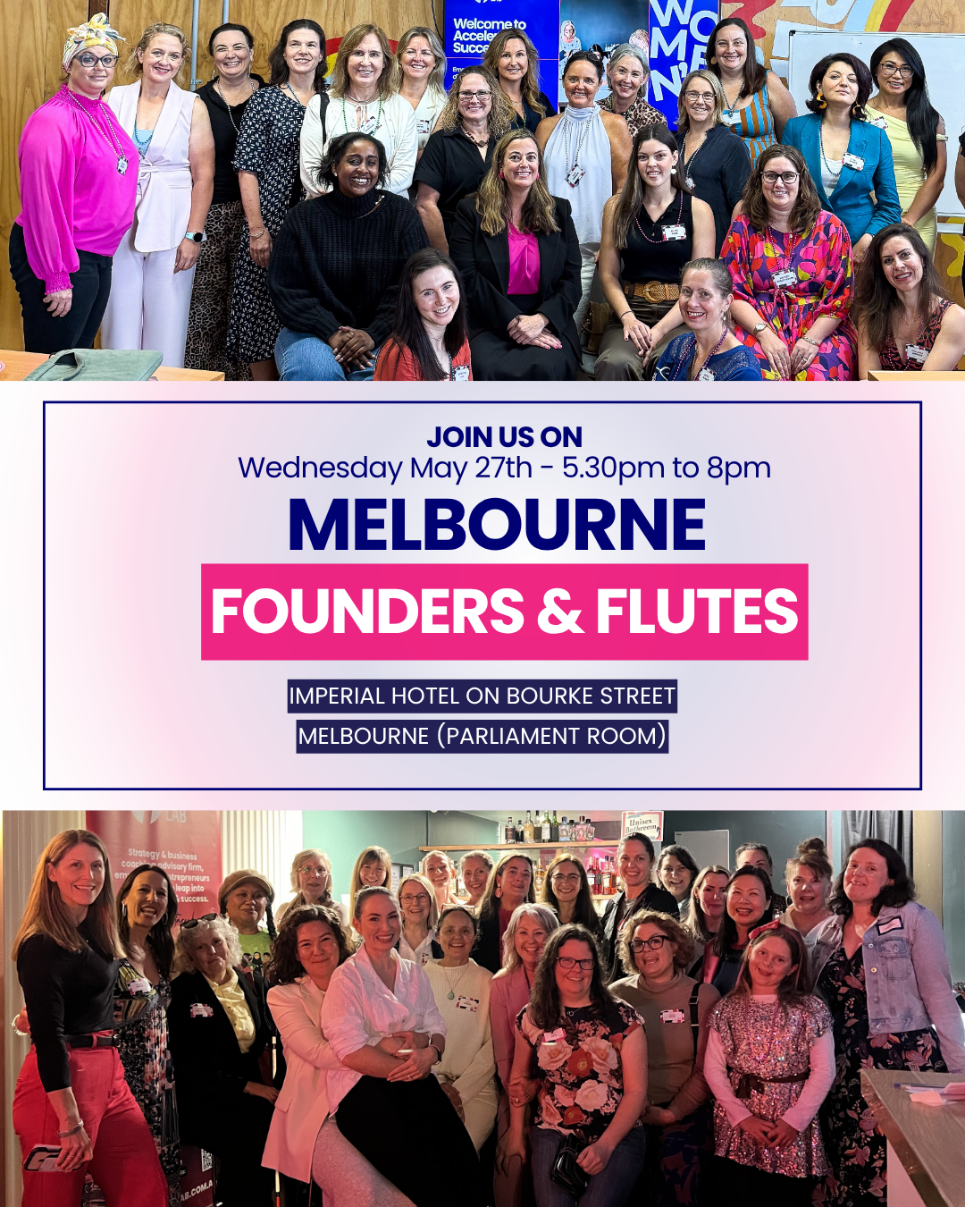 Leap Lab Facebook ad: Join Us to Celebrate Women in Business