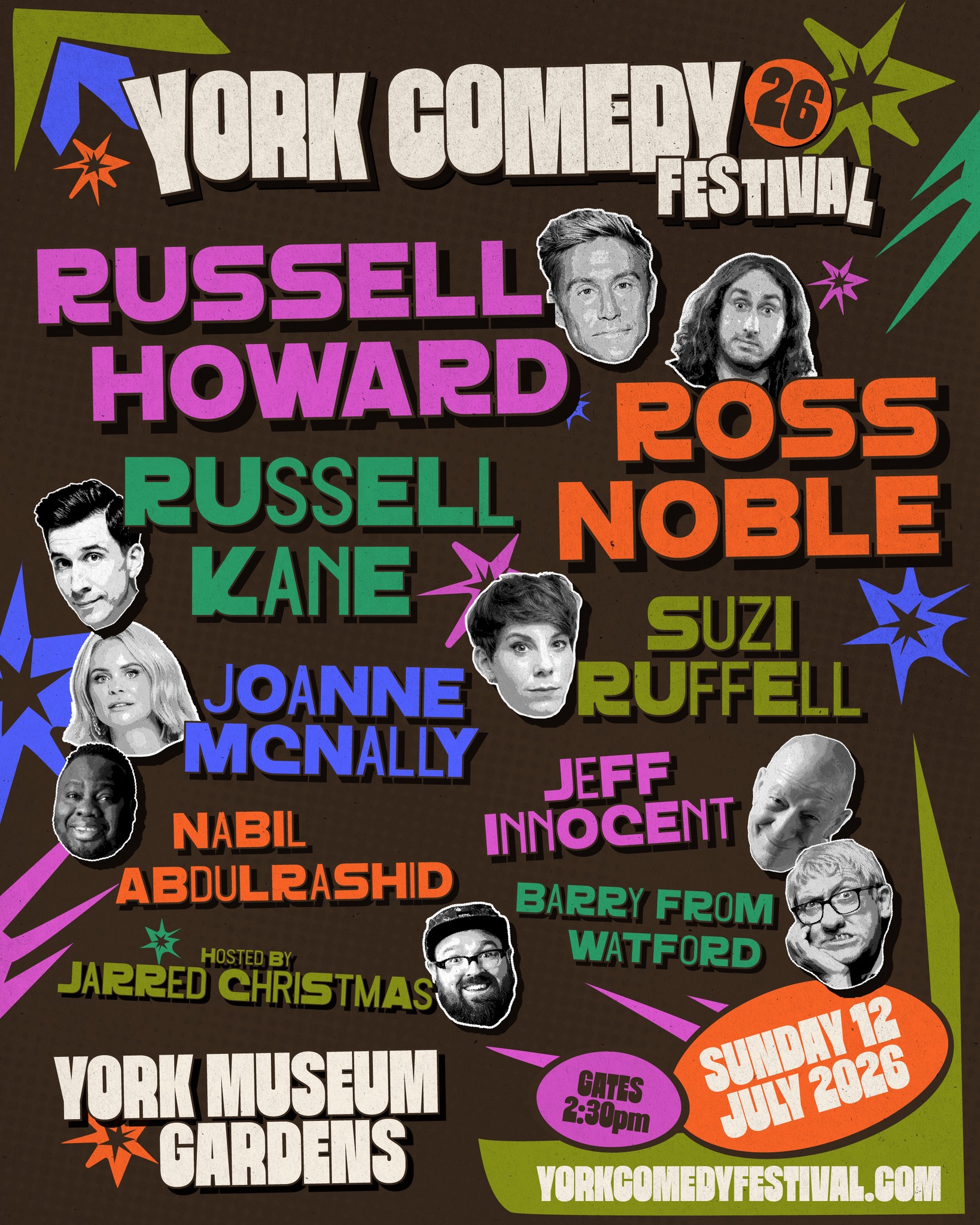 Live at York Museum Gardens Facebook ad: Yorks' First Large Scale Open Air Comedy Festival…