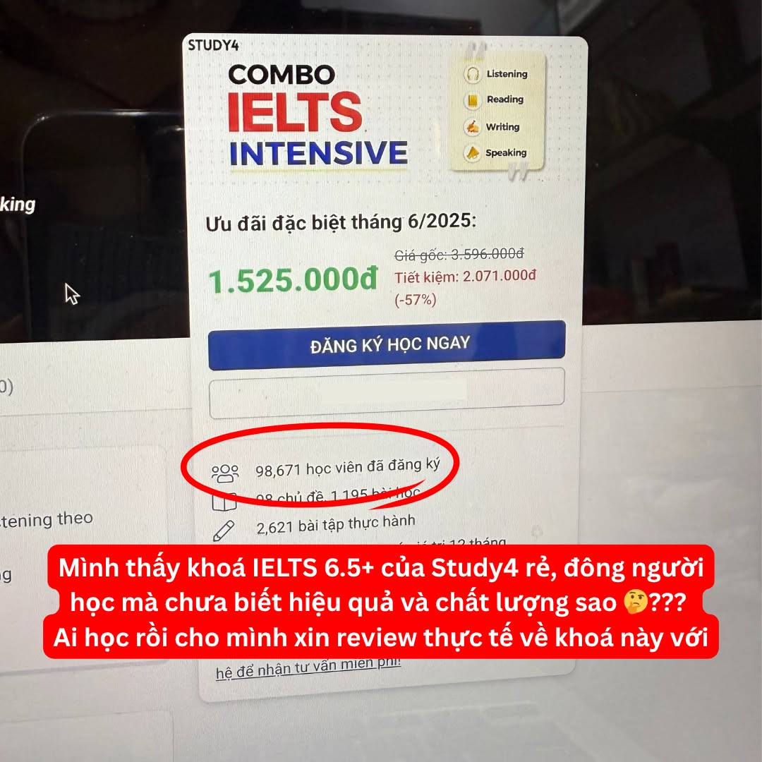 Trang Duong ▷ Group Tự Học IELTS 8.0 Facebook ad: Tăng 2+ Band IELTS chỉ với 3k/ngày