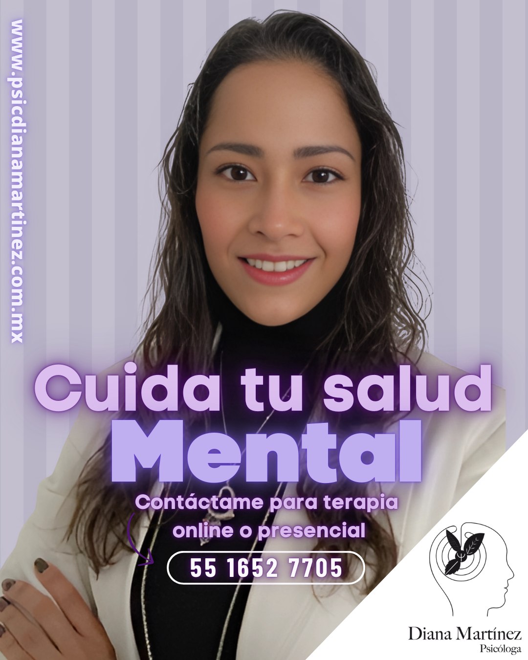 Diana Martínez Psicóloga Facebook ad: Tu bienestar emocional importa