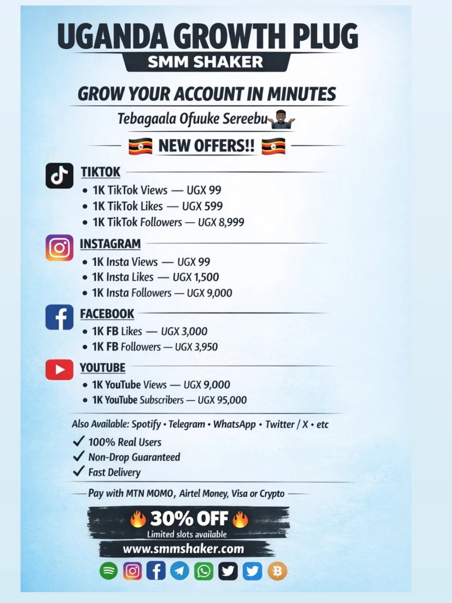 Shaker SMM Panel Facebook ad