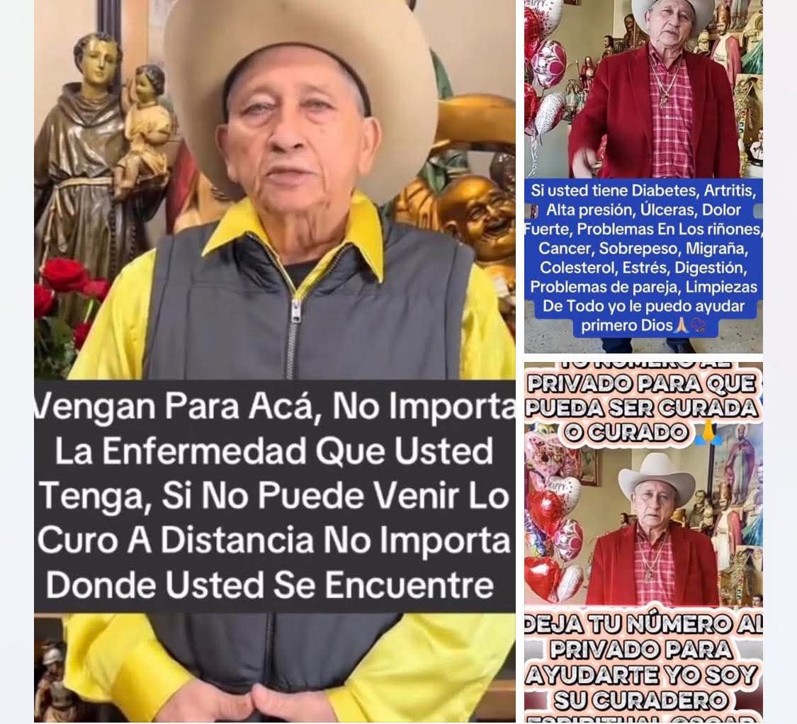 Oscar Interiano Curandero Espiritual Facebook ad: Chatear en Messenger con Don Oscar