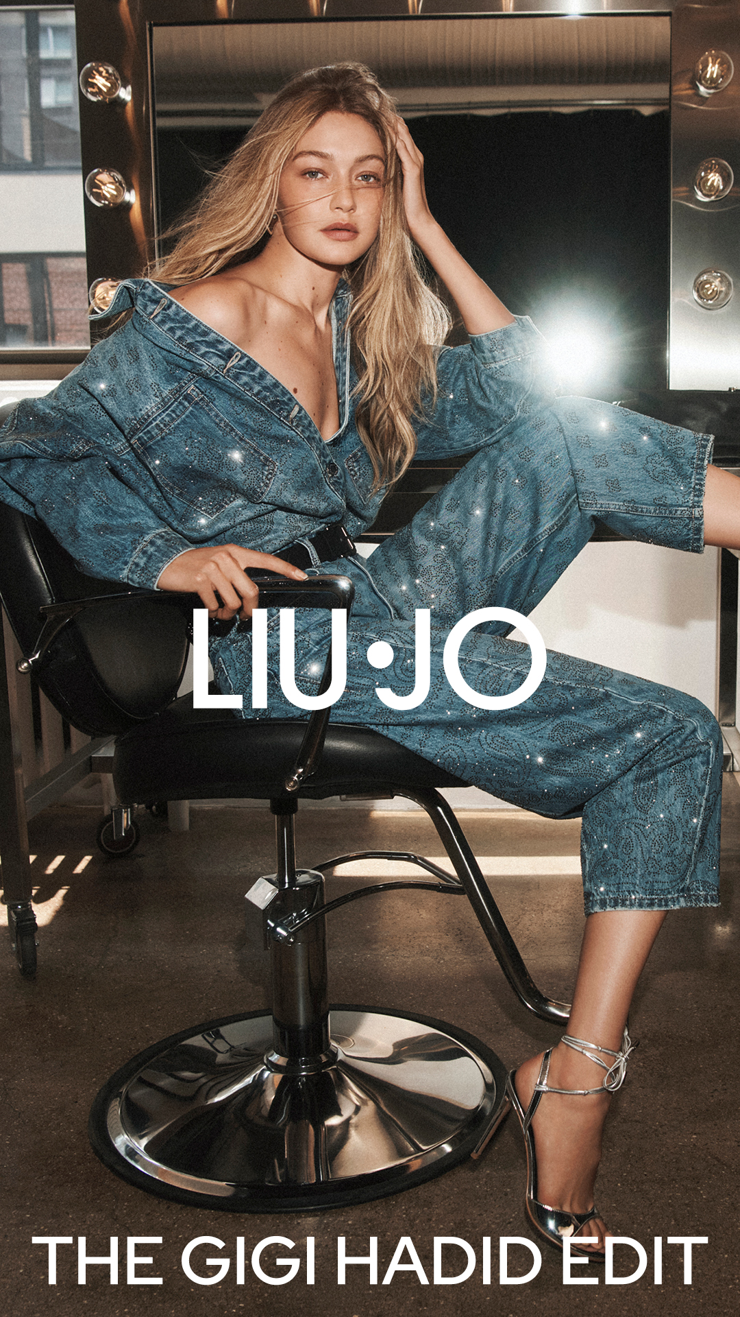 Numéro Facebook ad: Denim, through Gigi Hadid’s eyes.