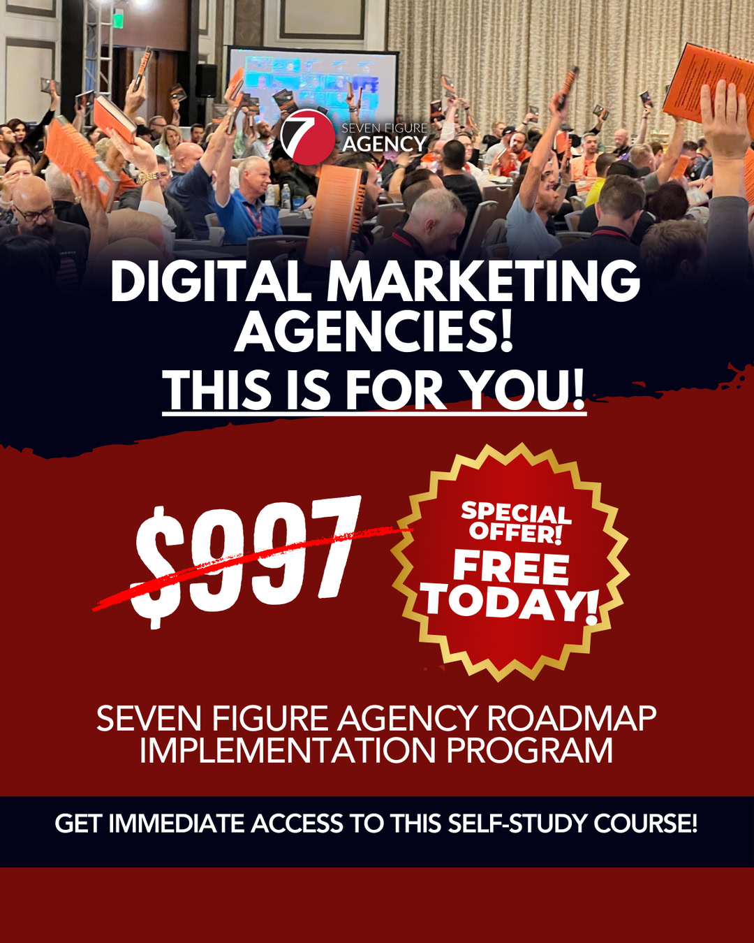 Seven Figure Agency Facebook ad