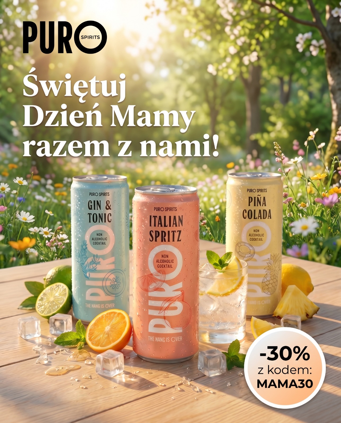 PURO Spirits Non-Alcoholic Drinks Facebook ad