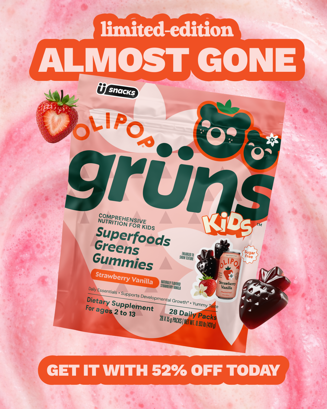 Grüns Kids Facebook ad