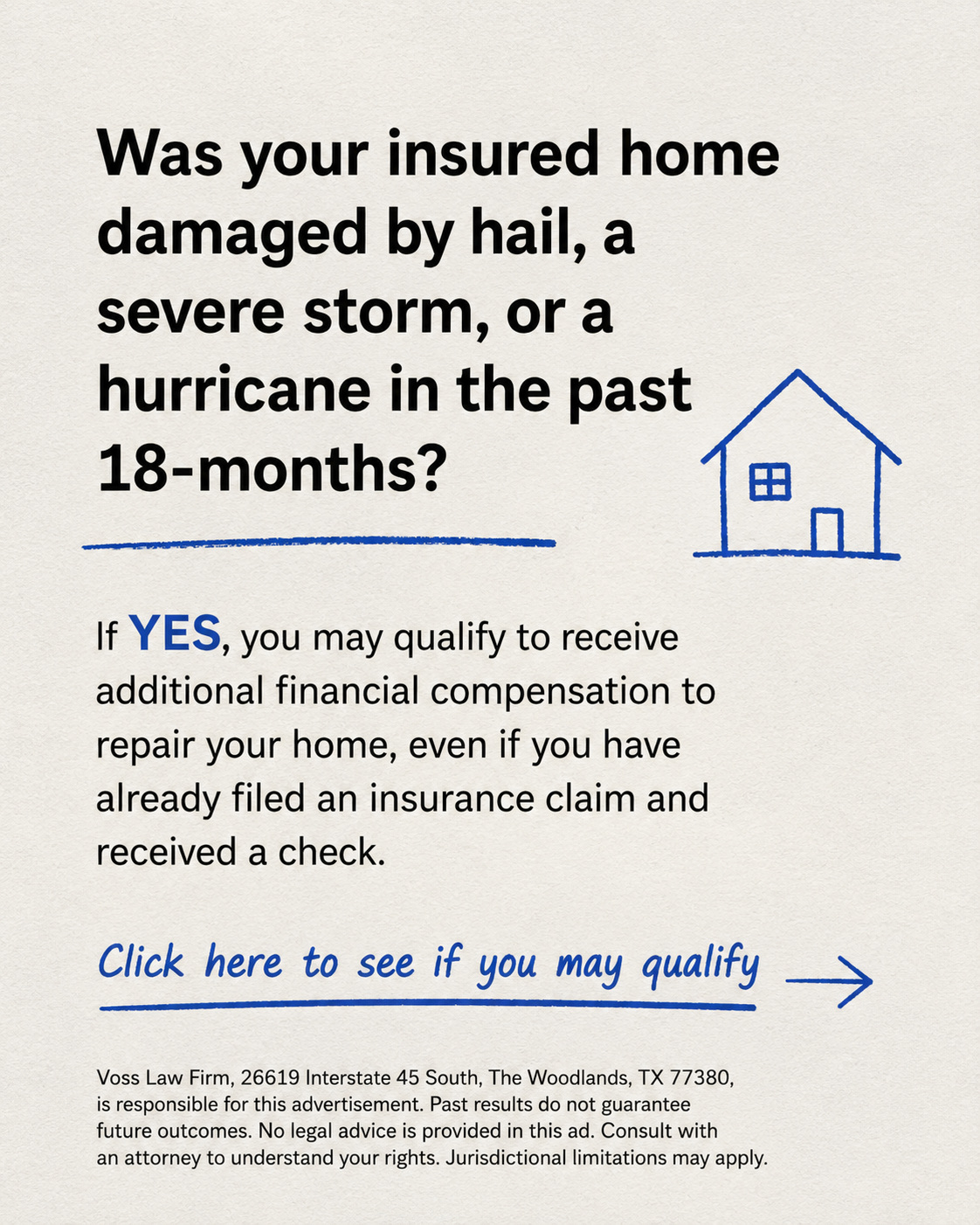 The Geisheker Group, Inc. Facebook ad: Denied Storm Damage Claim? Get a Free Claim Review