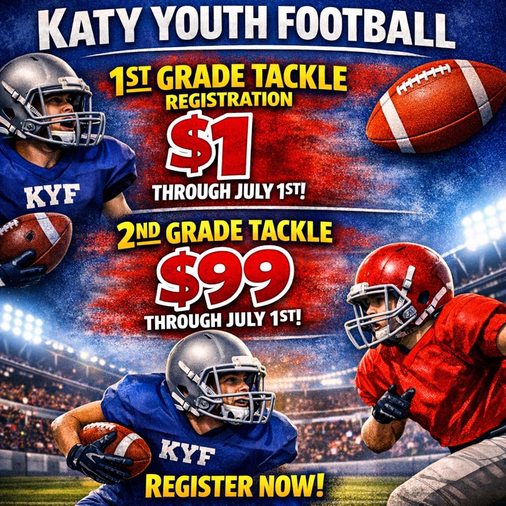 Katy Youth Football and Cheer Facebook ad