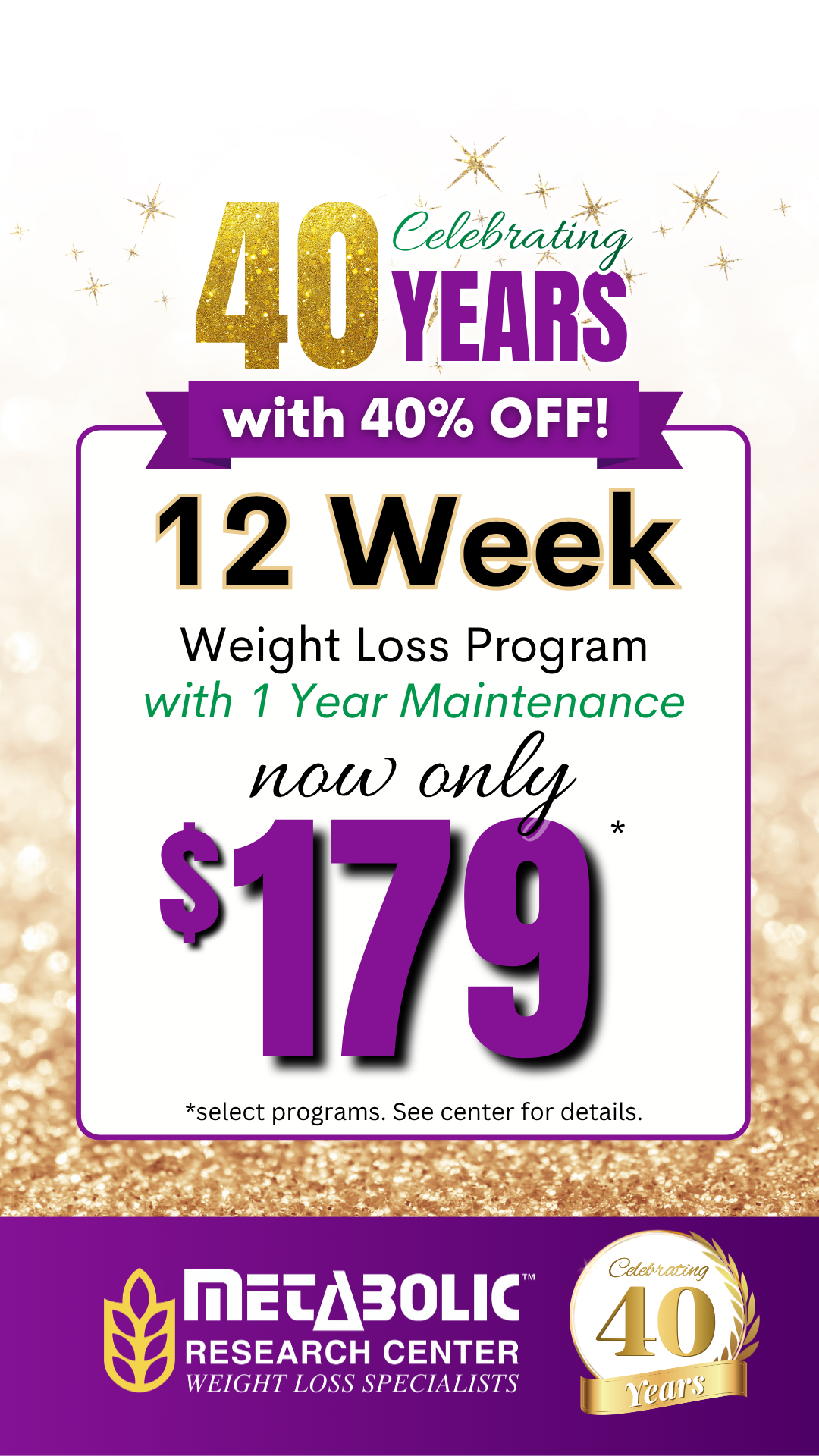 Metabolic Research Center Facebook ad