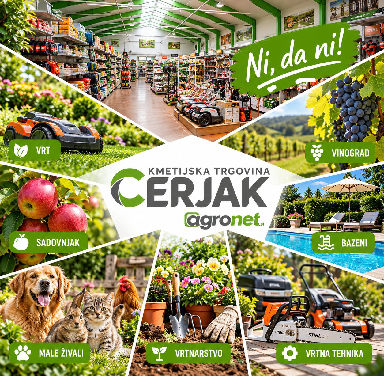 Kmetijska trgovina Cerjak Facebook ad: Kmetijska trgovina Cerjak - agronet.si