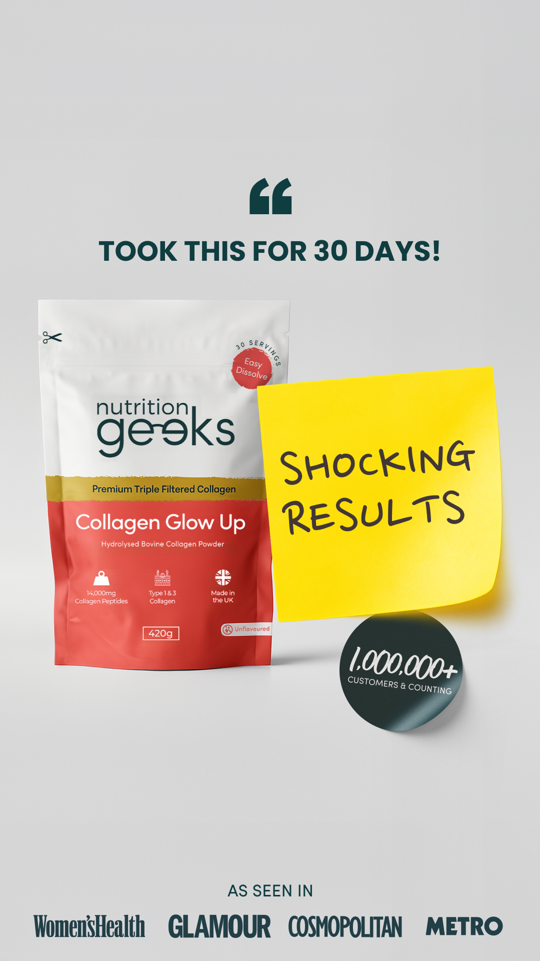 Nutrition Geeks Facebook ad