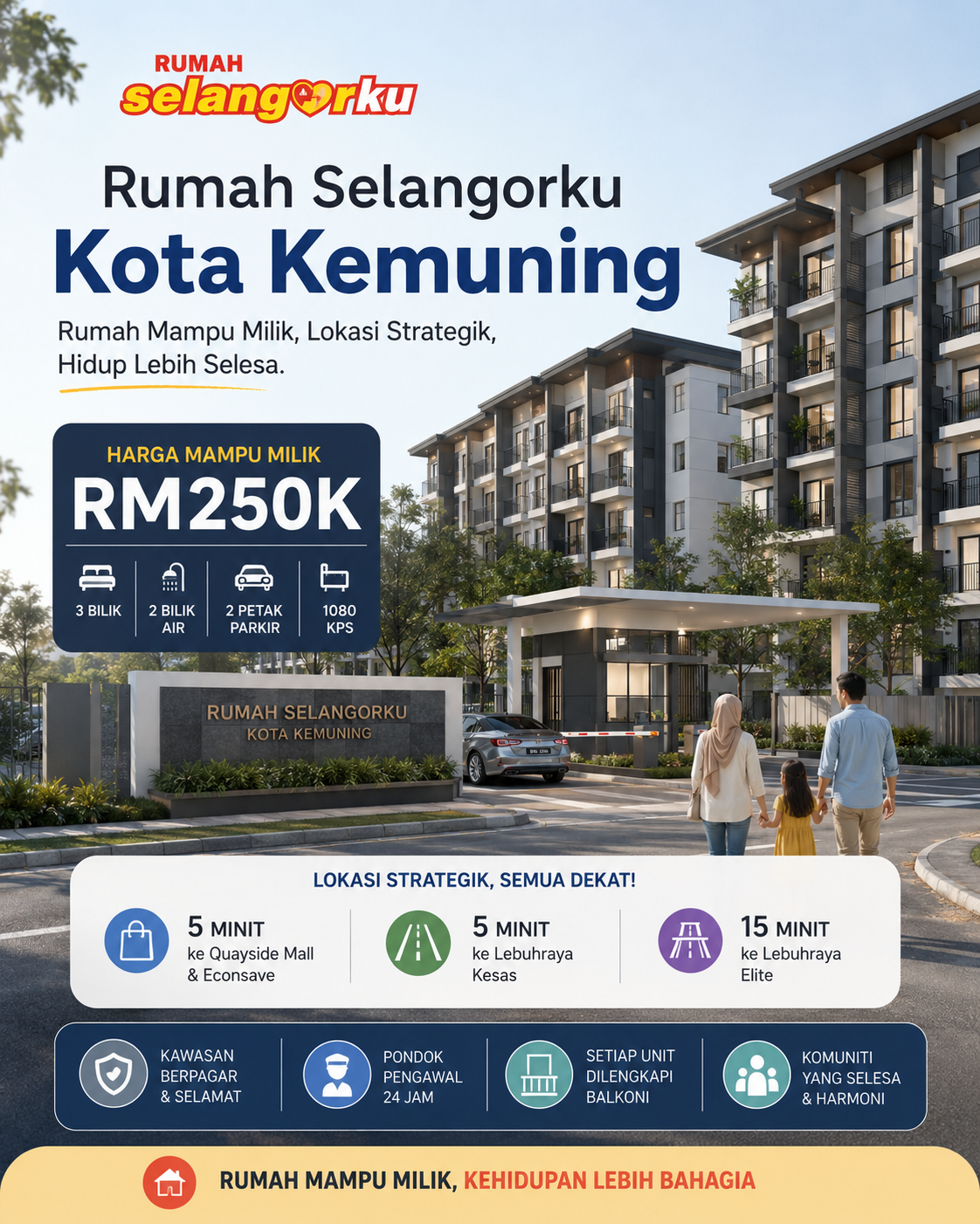 Harmony Home Property Facebook ad: RM250K Kota Kemuning