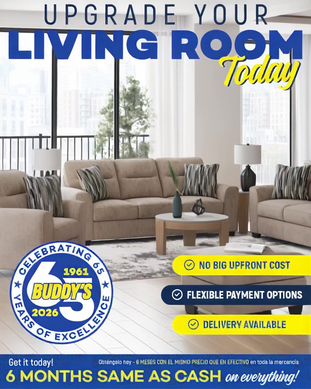 Buddy's Home Furnishings Facebook ad