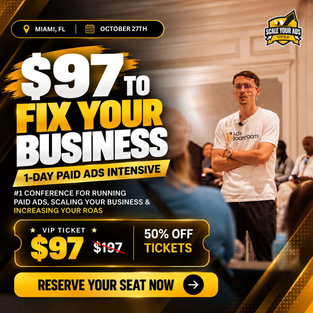 Jason Wojo Facebook ad: [Miami, FL #1 Event For Scaling Your Ads]