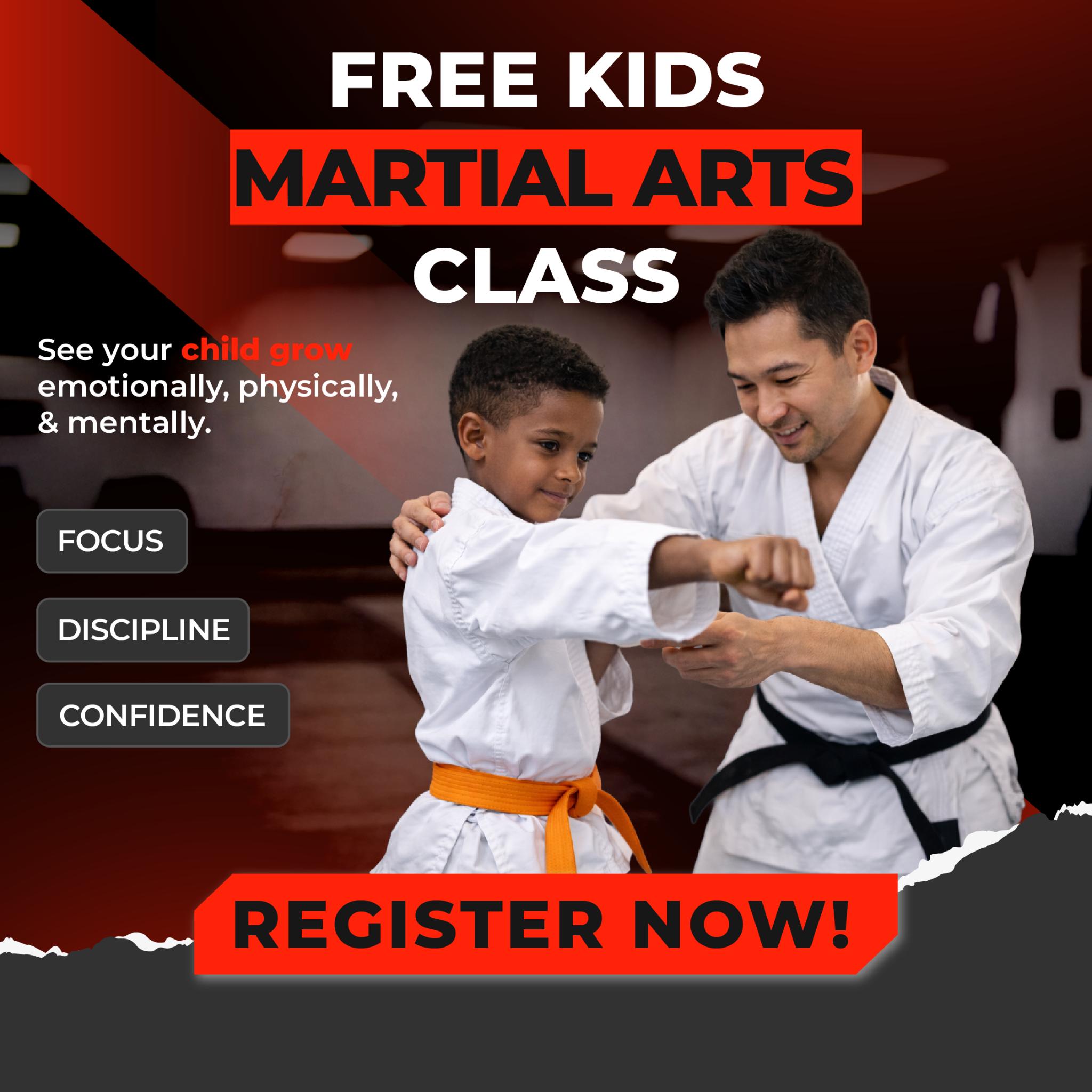 Hotshot Athletic Martial Arts Facebook ad