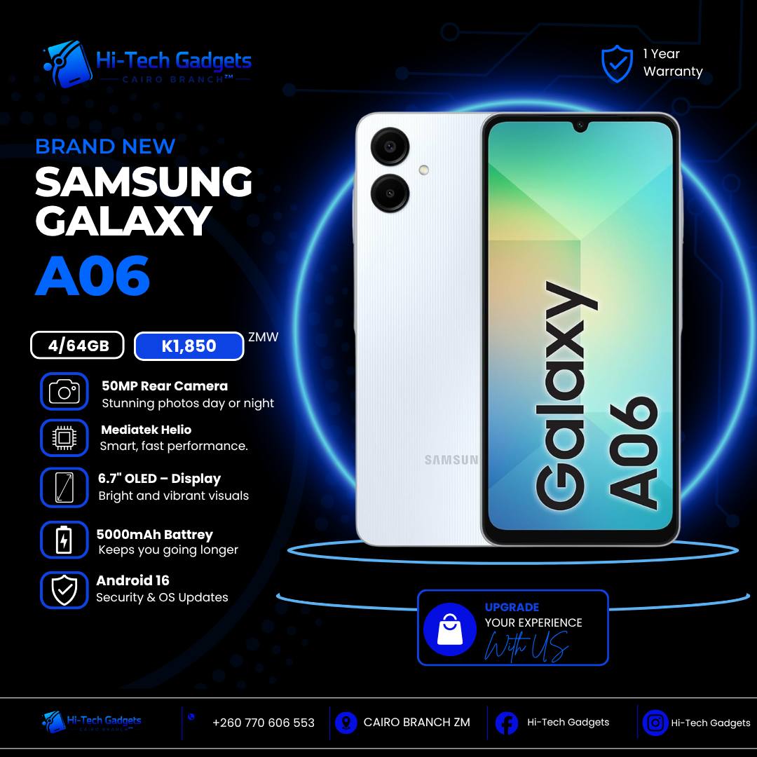 Hi-Tech Gadgets Facebook ad: Clearance Sale On Brand new Samsung Galaxy A06…