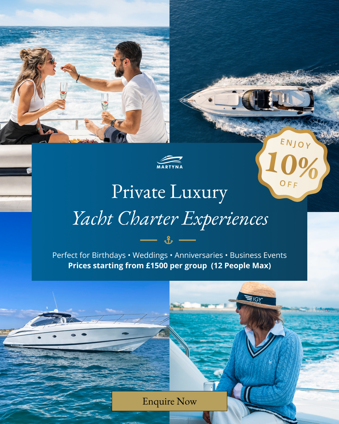 Martyna Charters Facebook ad from Mar 30, 2026