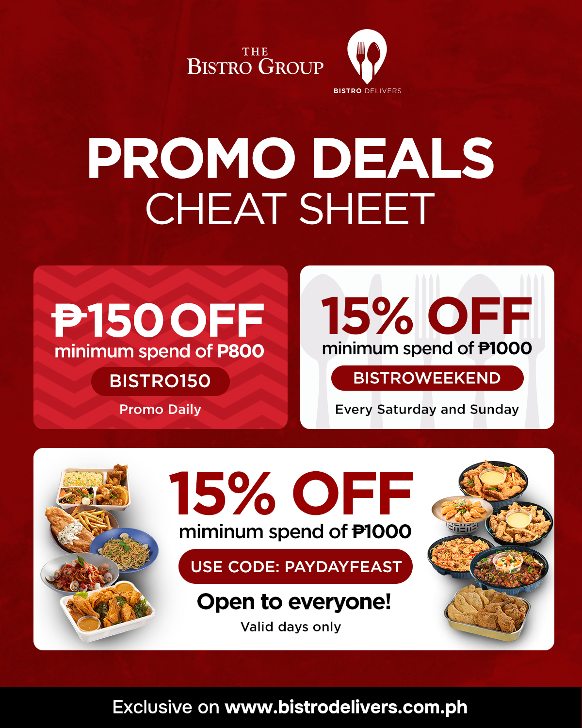 Bistro Delivers Facebook ad: Everyday is a celebration with these Bistro Delivers…