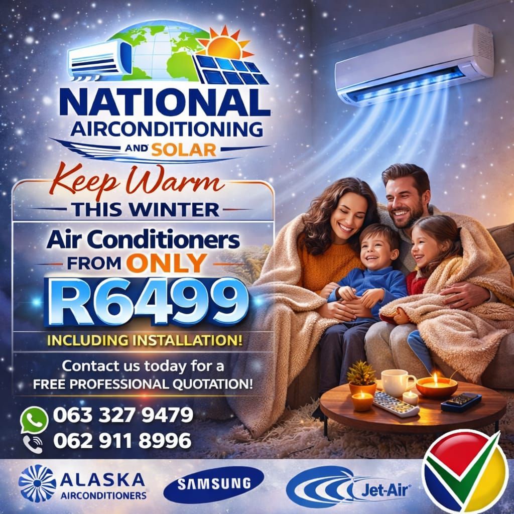National-aircon&solar Facebook ad: Keep warm this winter with our wide range…