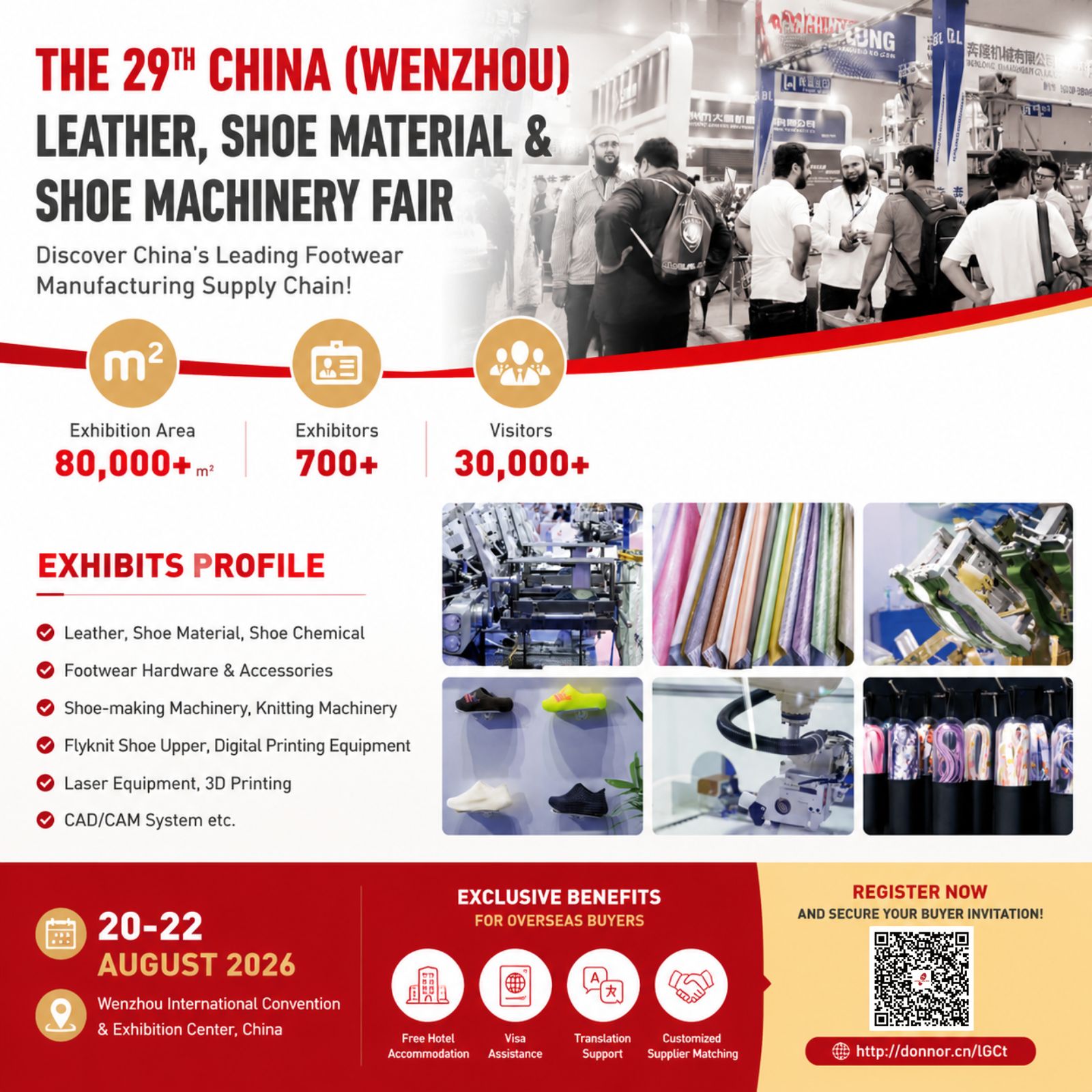 China Wenzhou Int'l Leather Fair Facebook ad: Register & Visit China Shoe Fair 2026