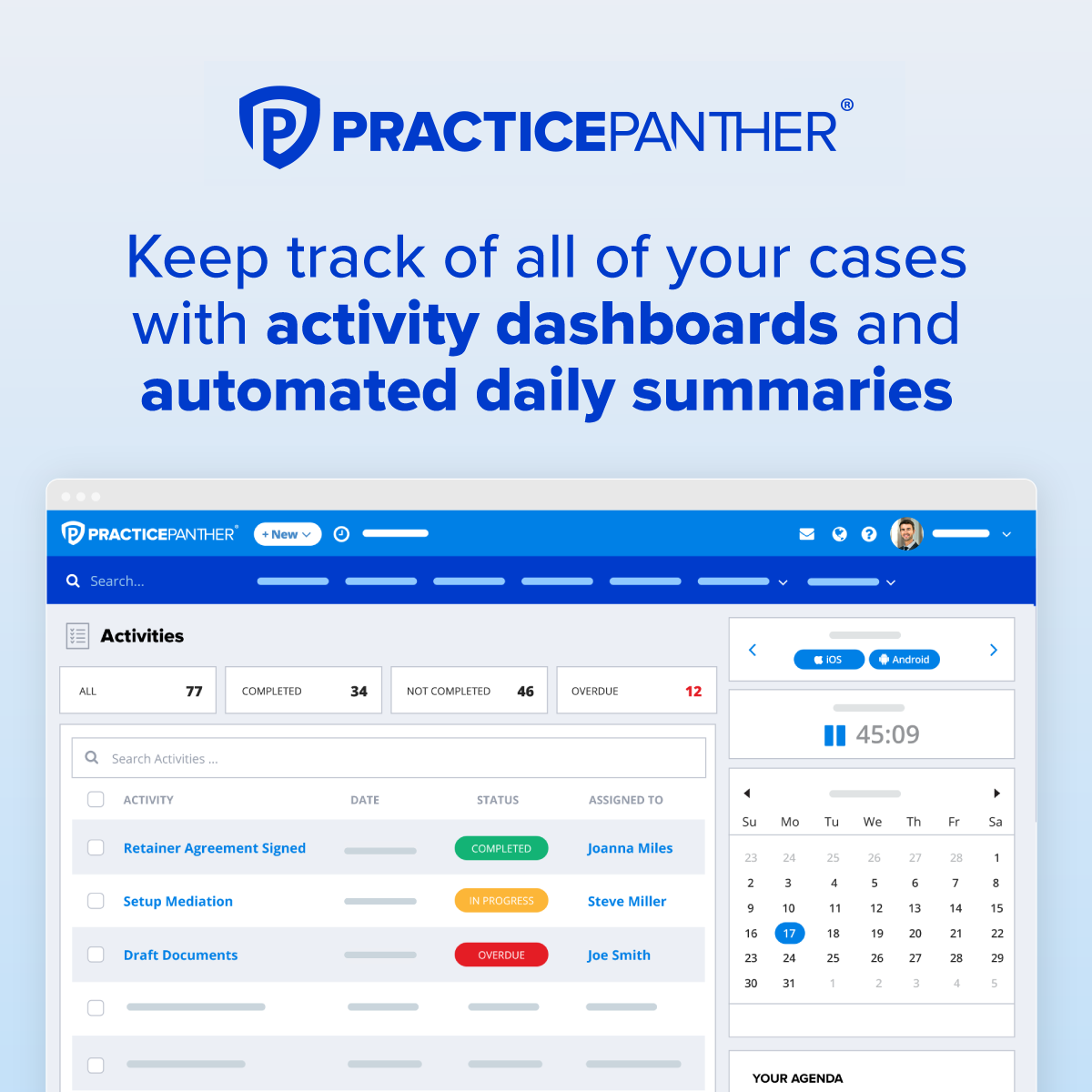 PracticePanther Law Practice Management Software Facebook ad