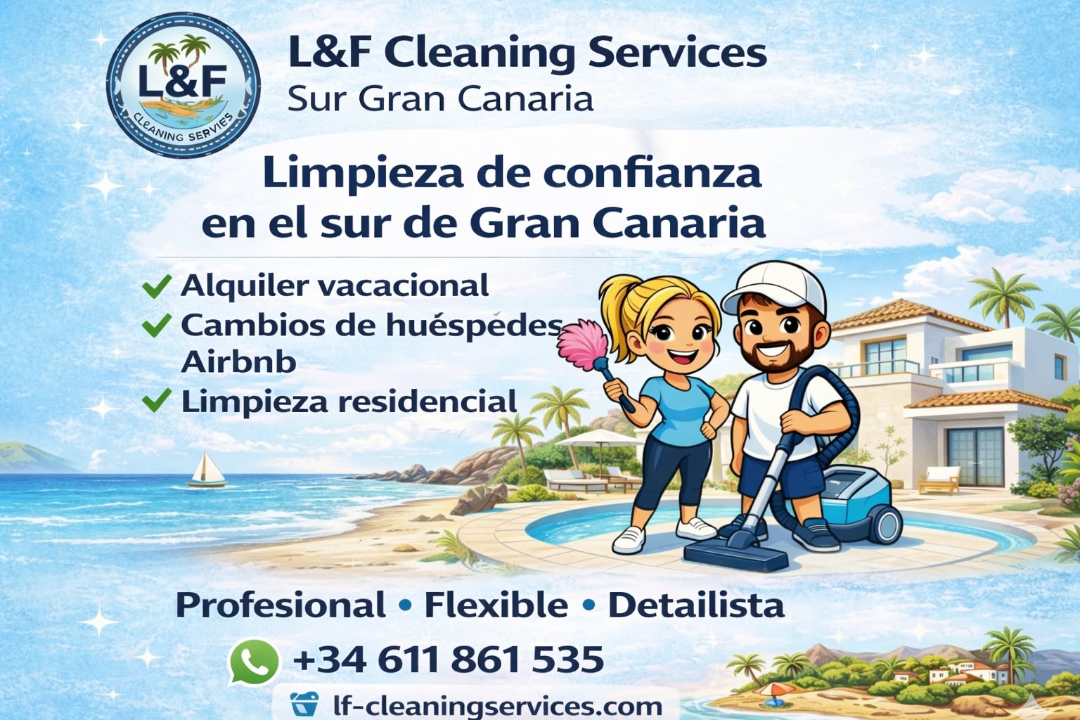 L&F cleaning services Facebook ad