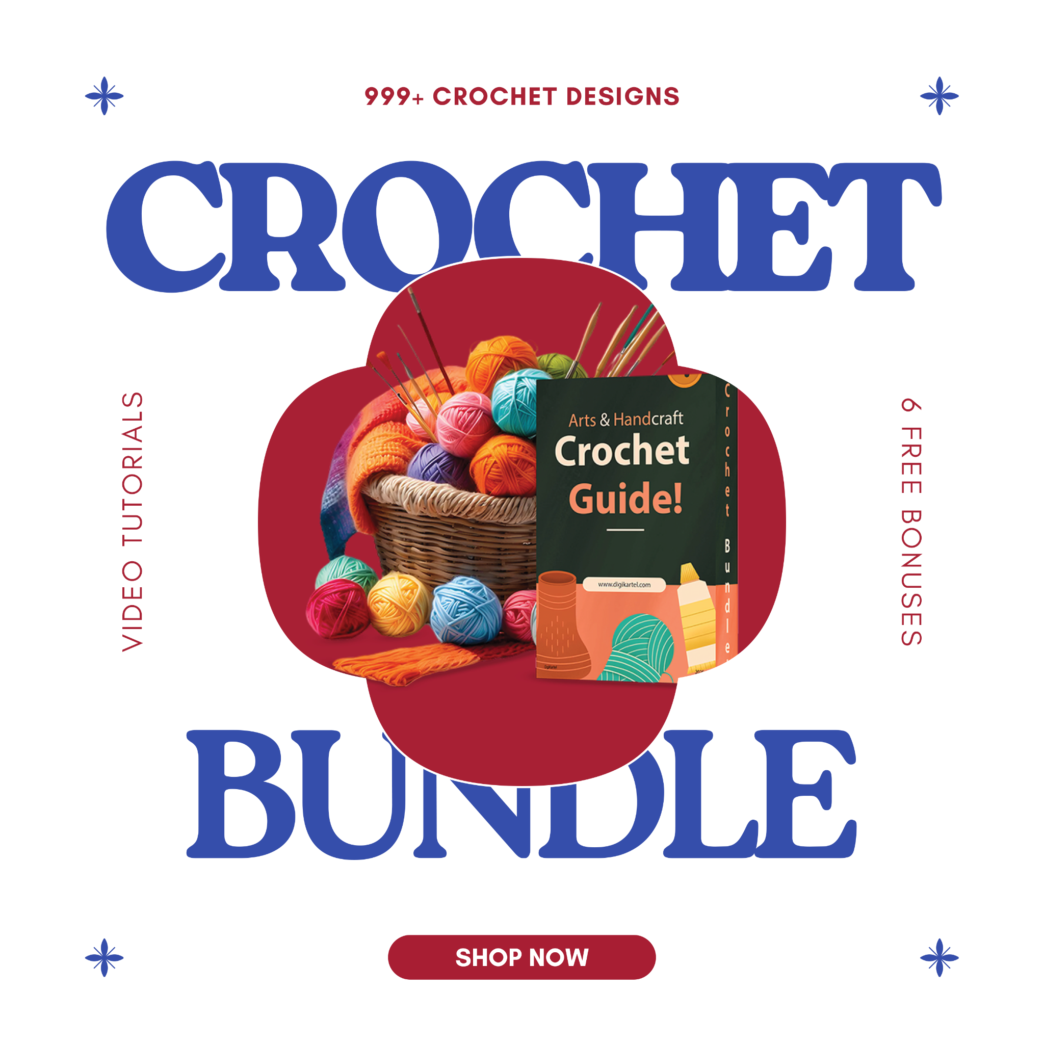 KnotKartel Facebook ad: The Complete Crochet Bundle | 4.9/5 (8,540+ Reviews)