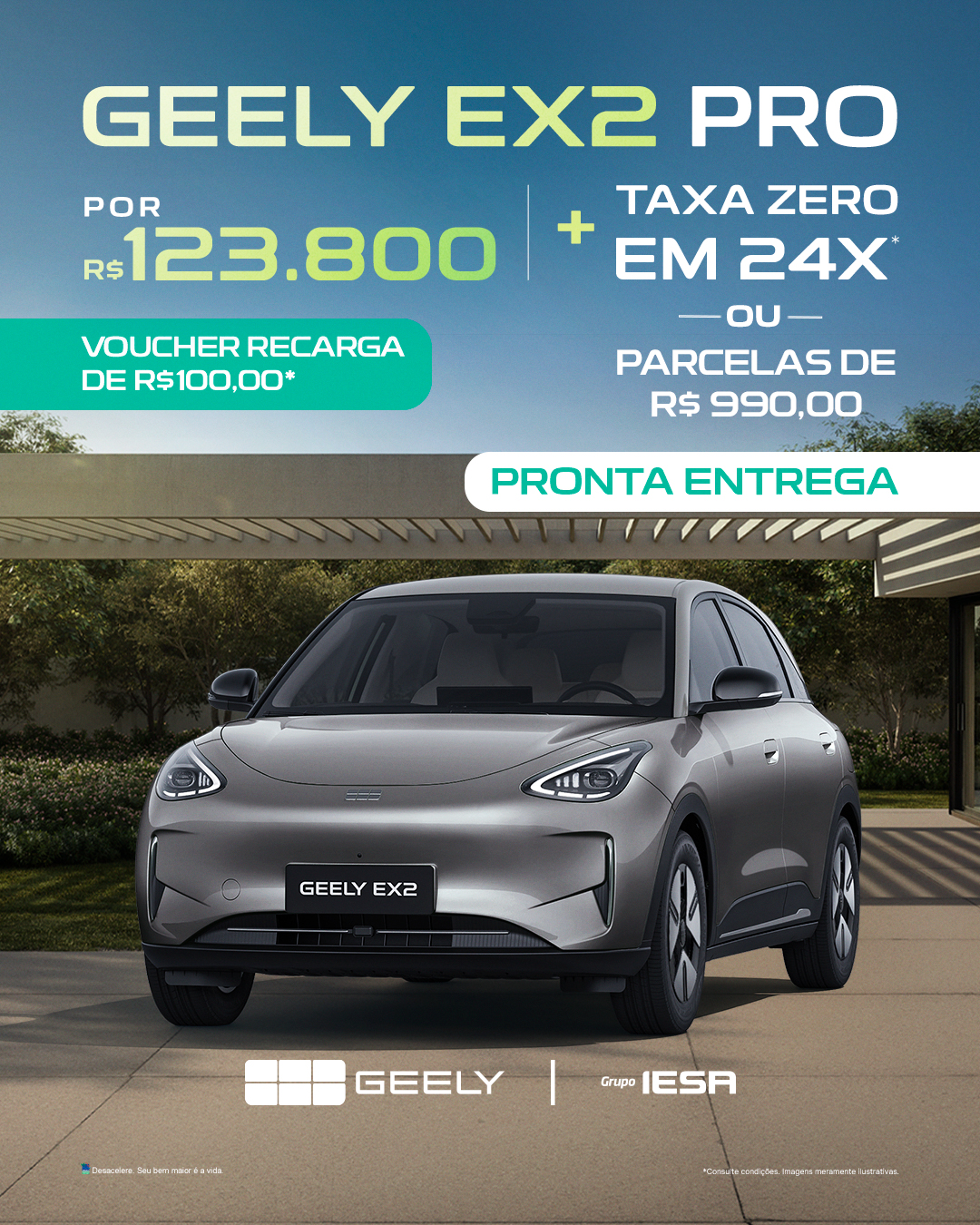 IESA Geely Facebook ad: Fale com um especialista