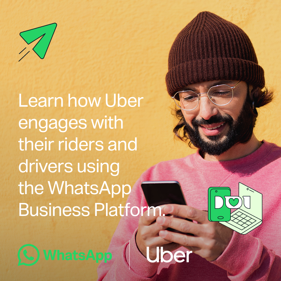 WhatsApp for Business Facebook ad: How Uber uses WhatsApp