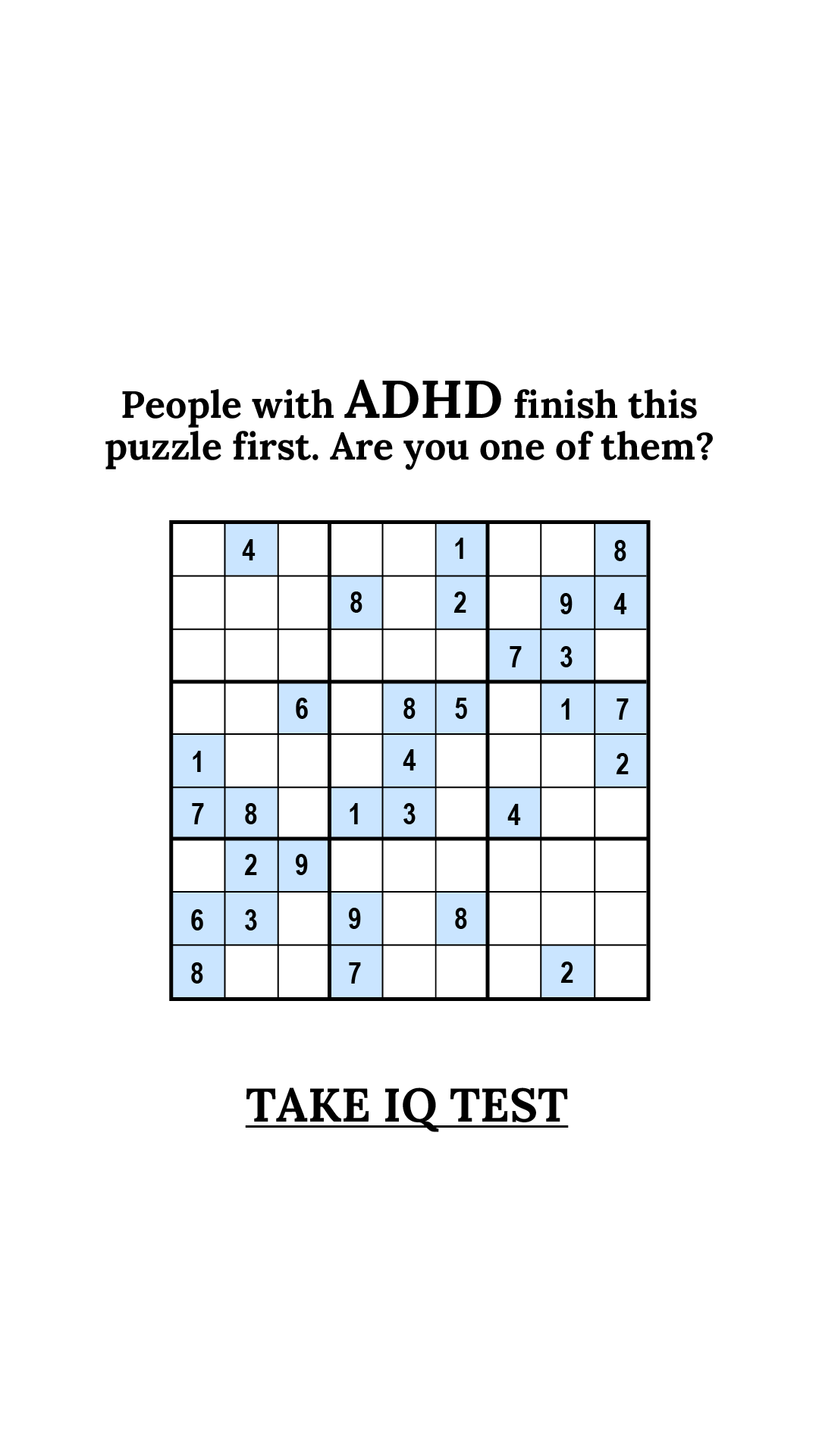 Brain Health Check Facebook ad