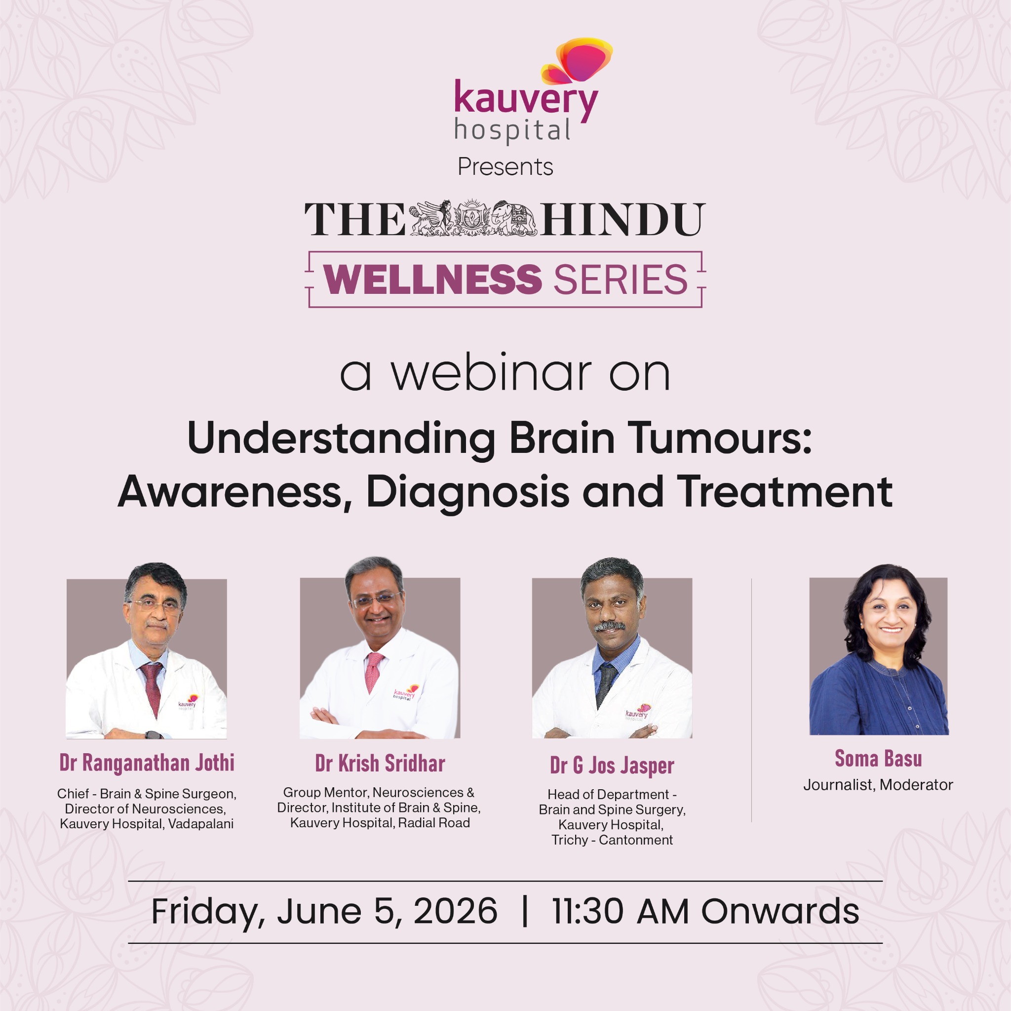 Kauvery Hospital - Chennai Facebook ad: Brain Tumours: Early Awareness Matters