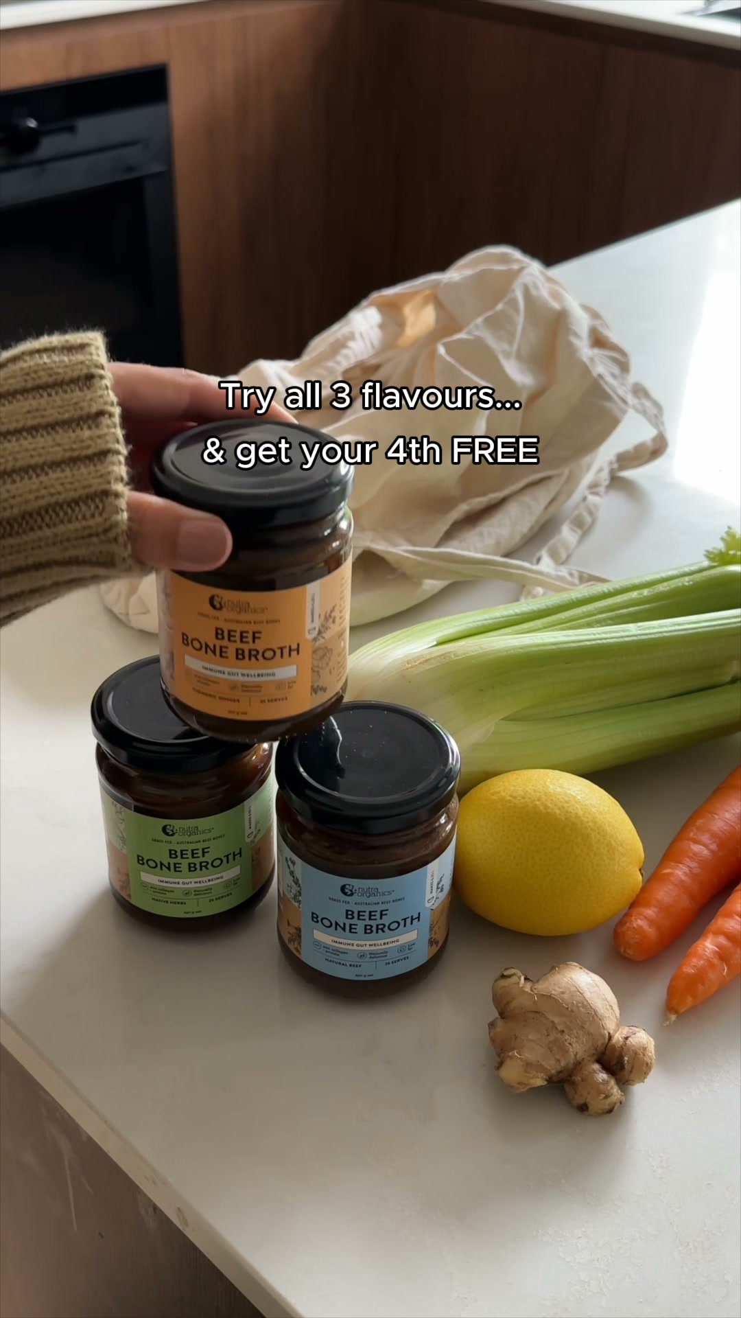 Nutra Naturals Facebook ad: Flavour in seconds