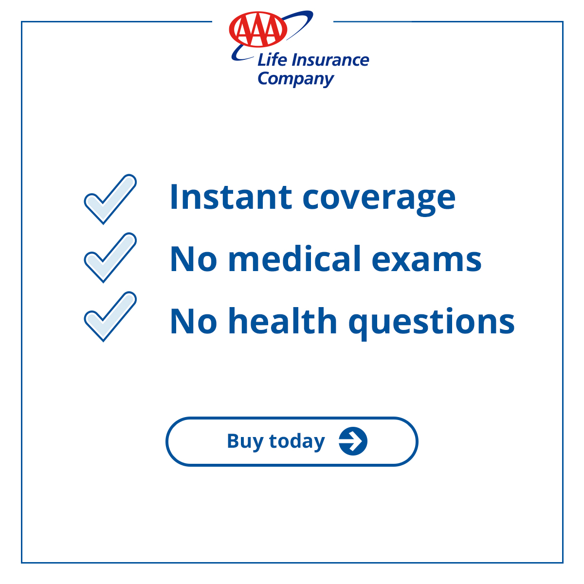 AAA Life Insurance Company Facebook ad