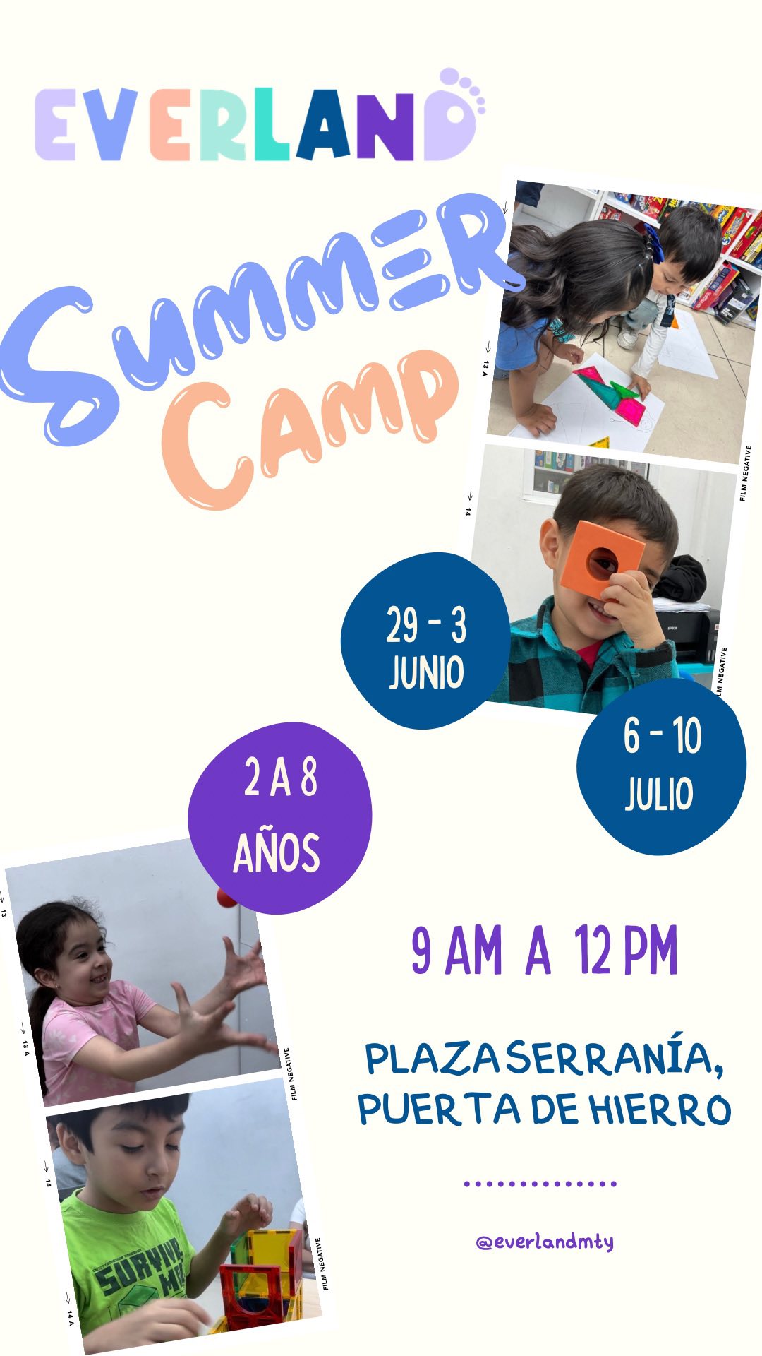 Everland Centro Neuropsicológico Facebook ad: En nuestro Summer Camp Everland, trabajamos en grupos…